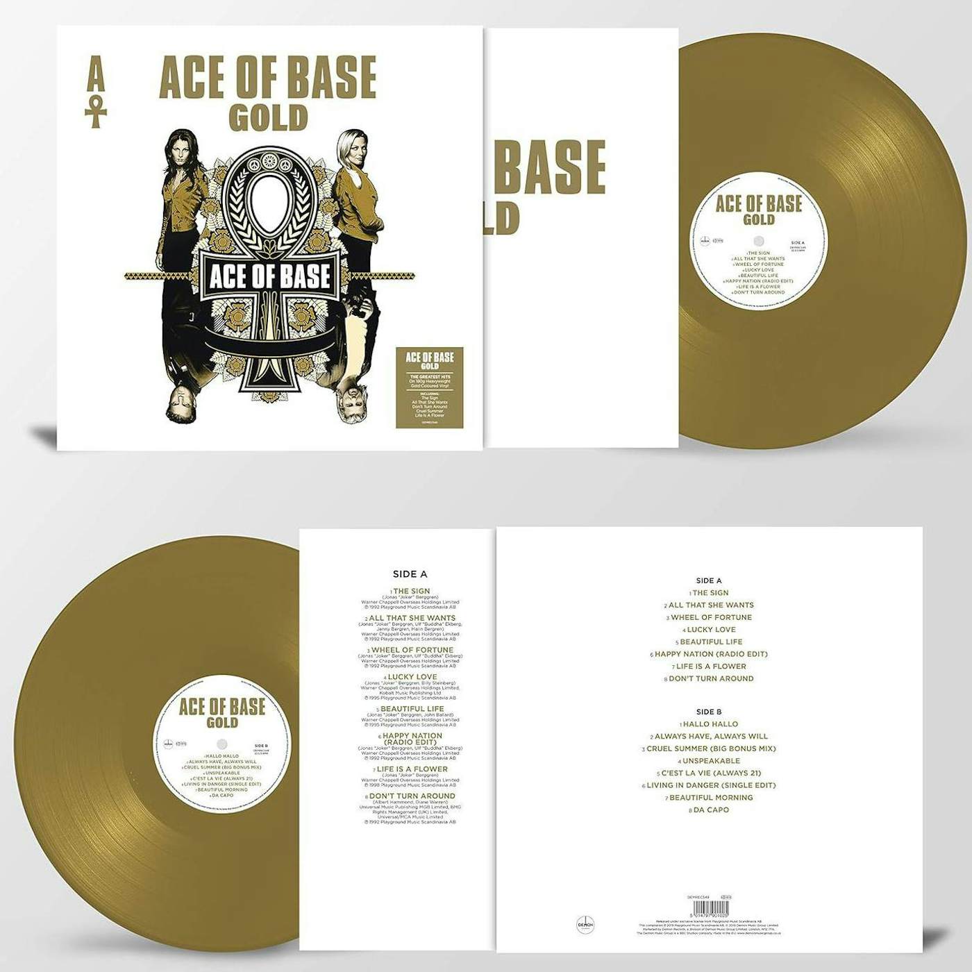Ace of Base Gold Vinyl Record