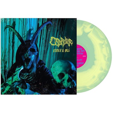 Cadaver EDDER & BILE (MINT GREEN / YELLOW SWIRL VINYL) Vinyl Record