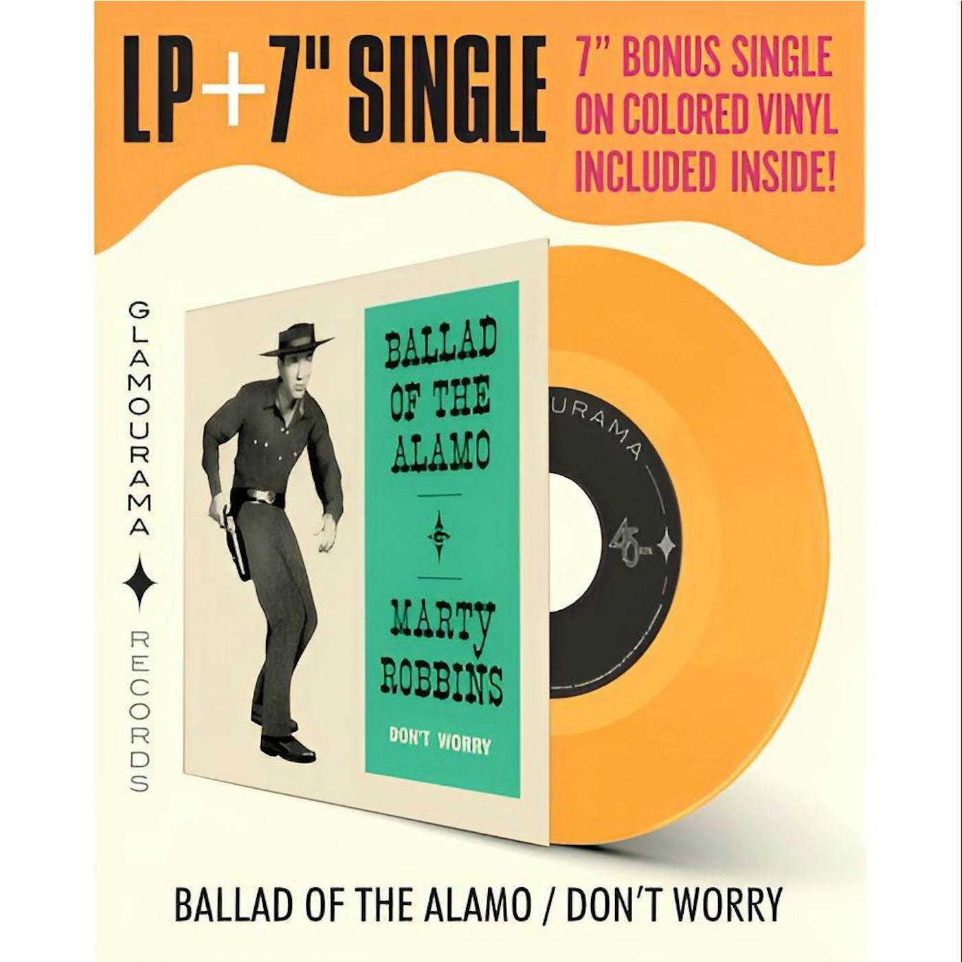 Marty Robbins Gunfighter Ballads & Trail Songs (180-Gram, Orange With Bonus 7-Inch)  Vinyl Record