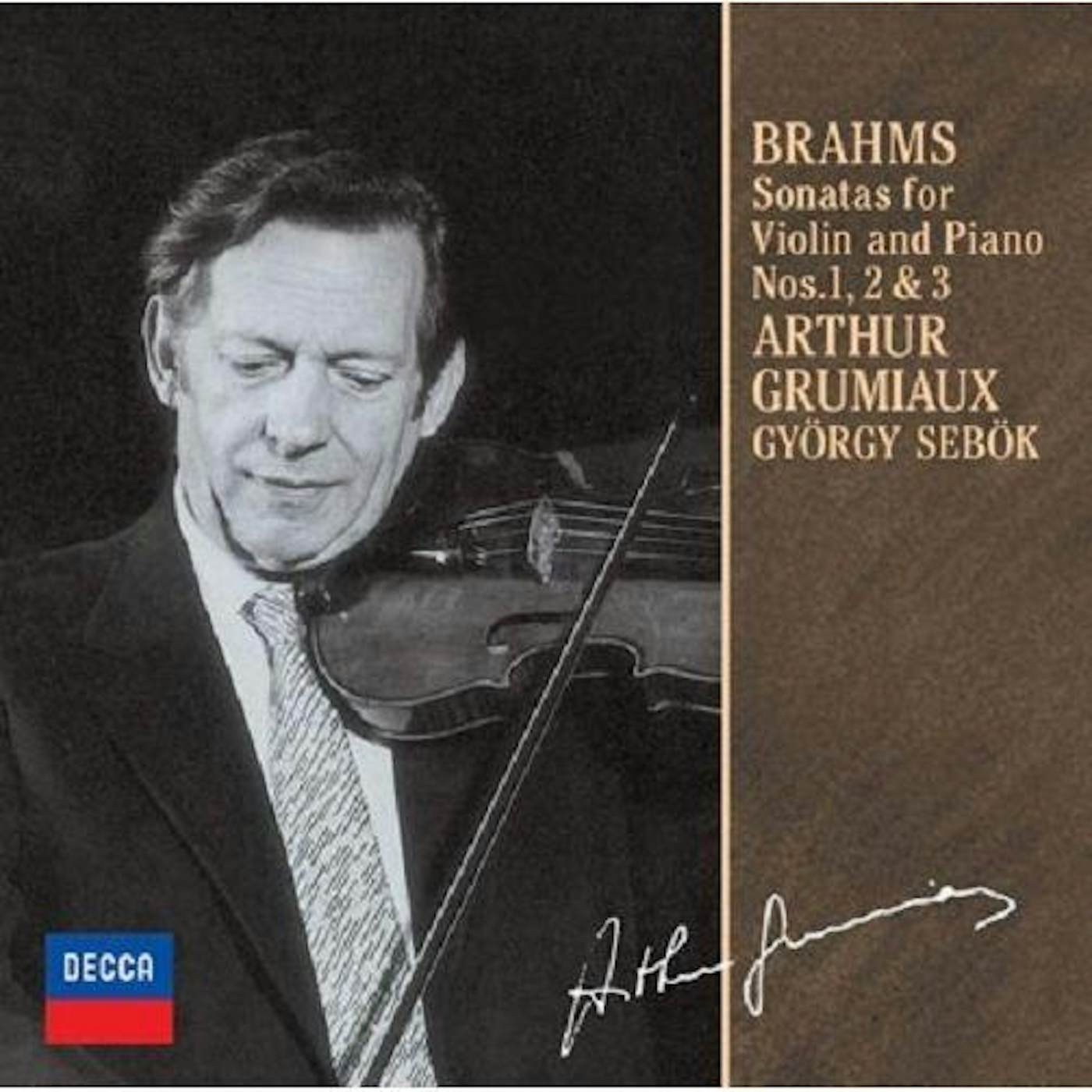 Brahms and Arthur Grumiaux  BRAHMS: VIOLIN SONATAS CD