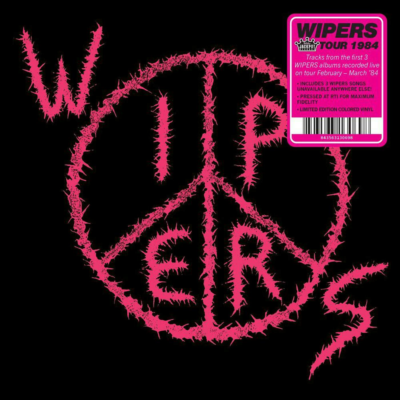 WIPERS (AKA WIPERS TOUR 84) (PINK VINYL) Vinyl Record