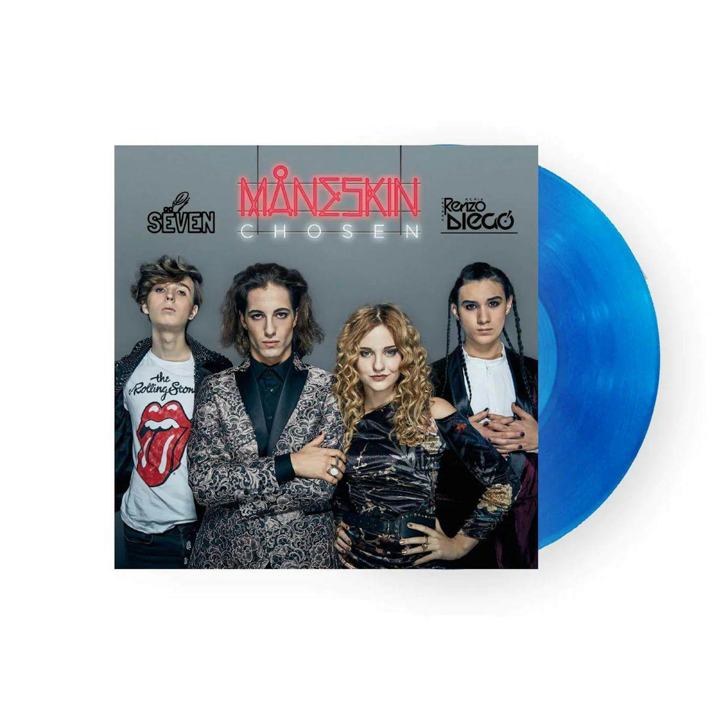 Måneskin Chosen - Blue Transparent Vinyl Record