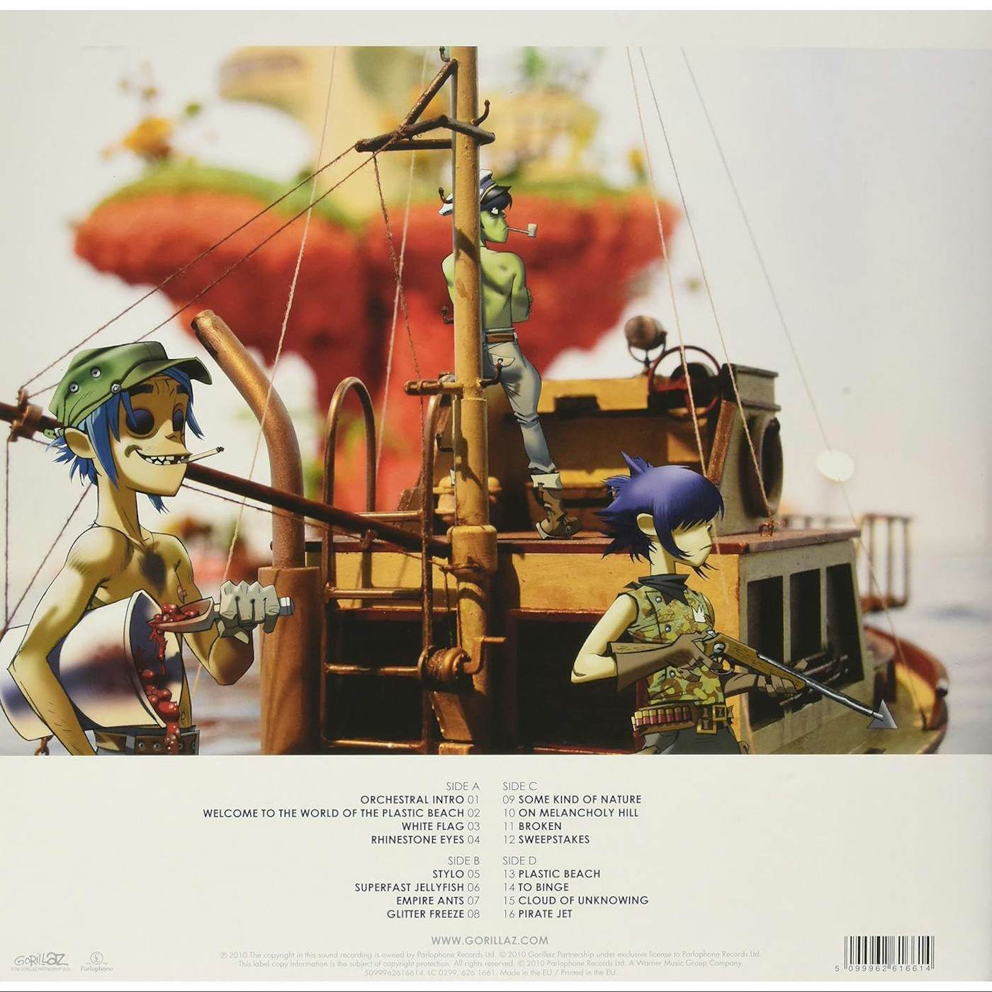 Gorillaz Plastic Beach (2LP) Vinyl Record