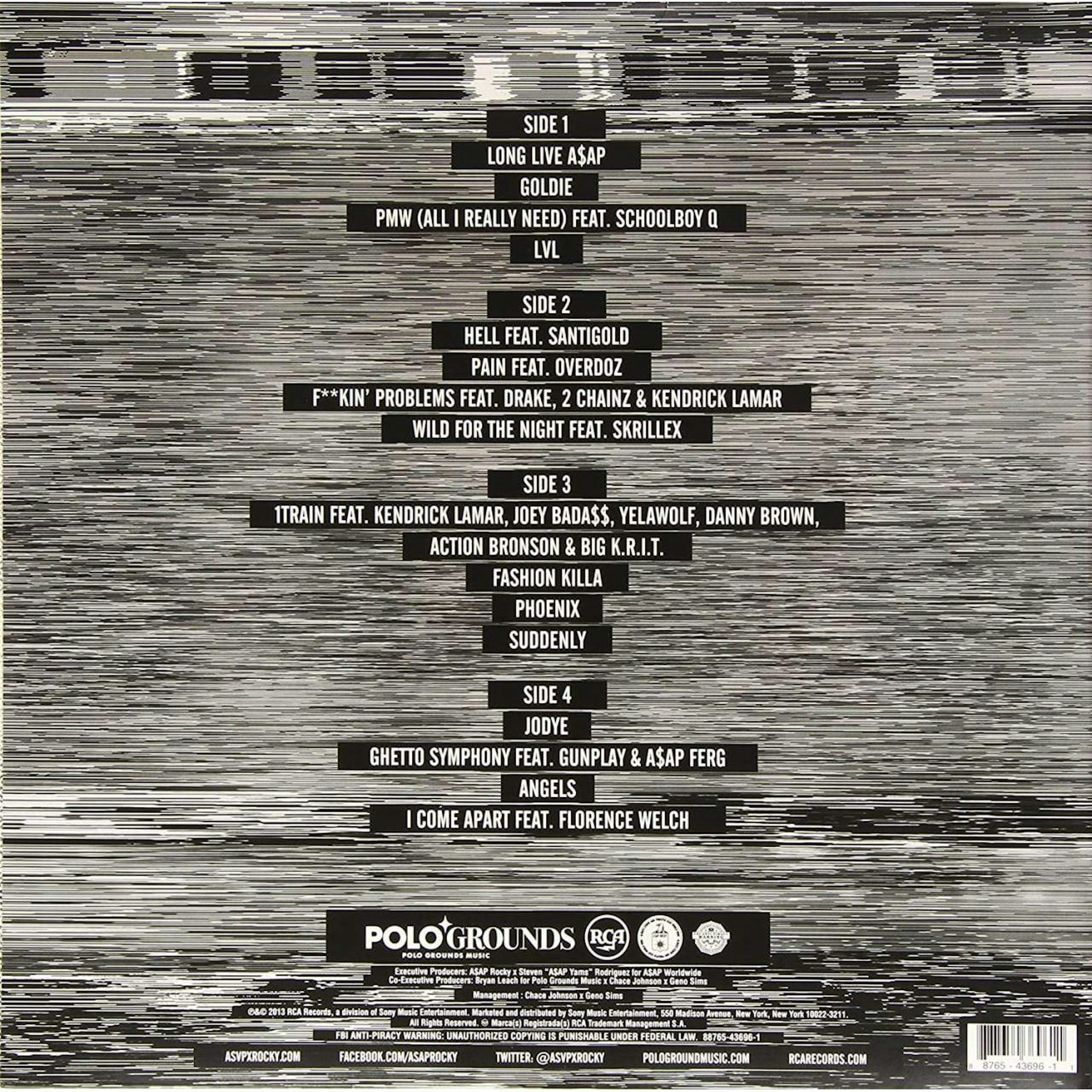 A$AP Rocky LONG.LIVE.A$AP (Deluxe Version) Vinyl Record