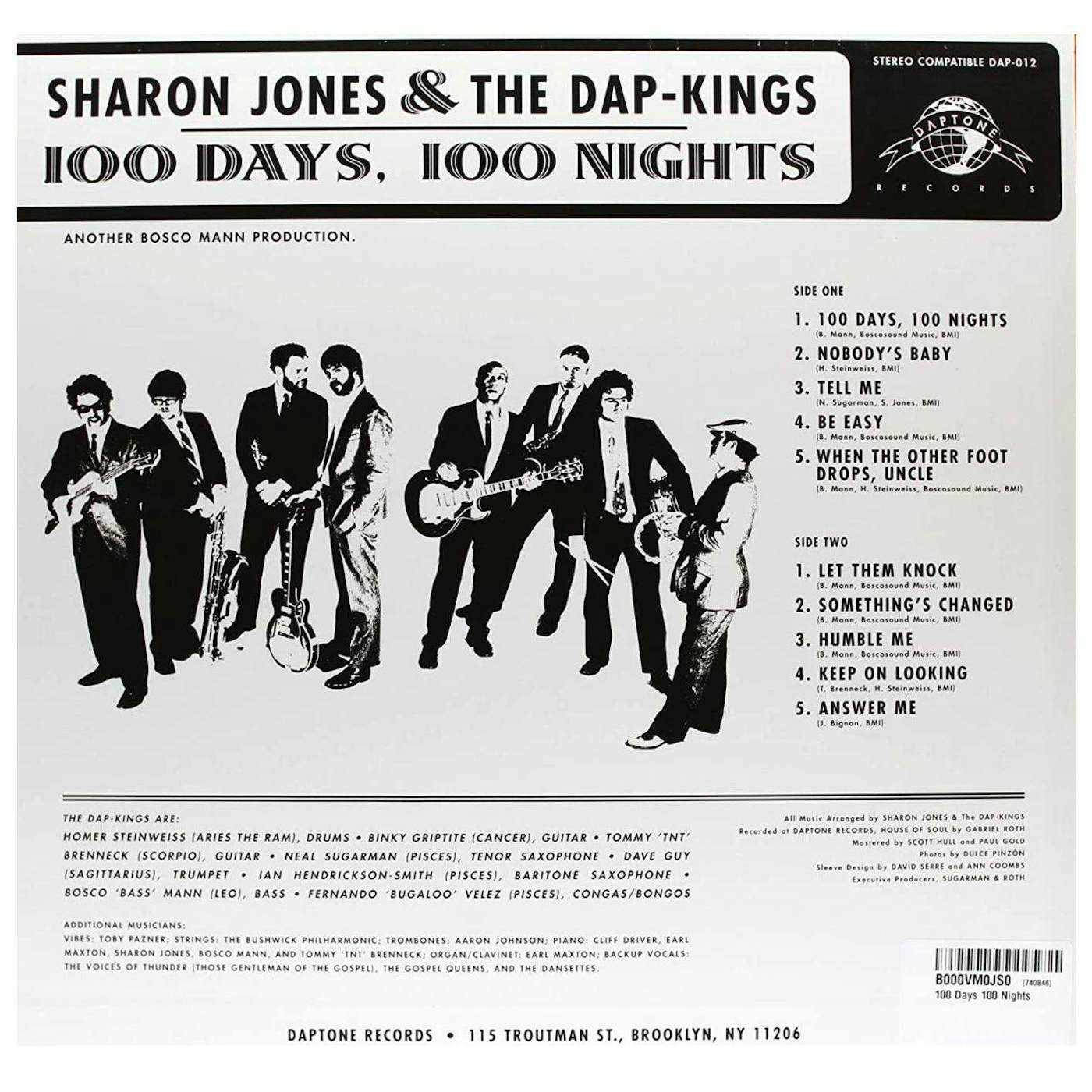 Sharon Jones & The Dap-Kings 100 DAYS 100 NIGHTS Vinyl Record