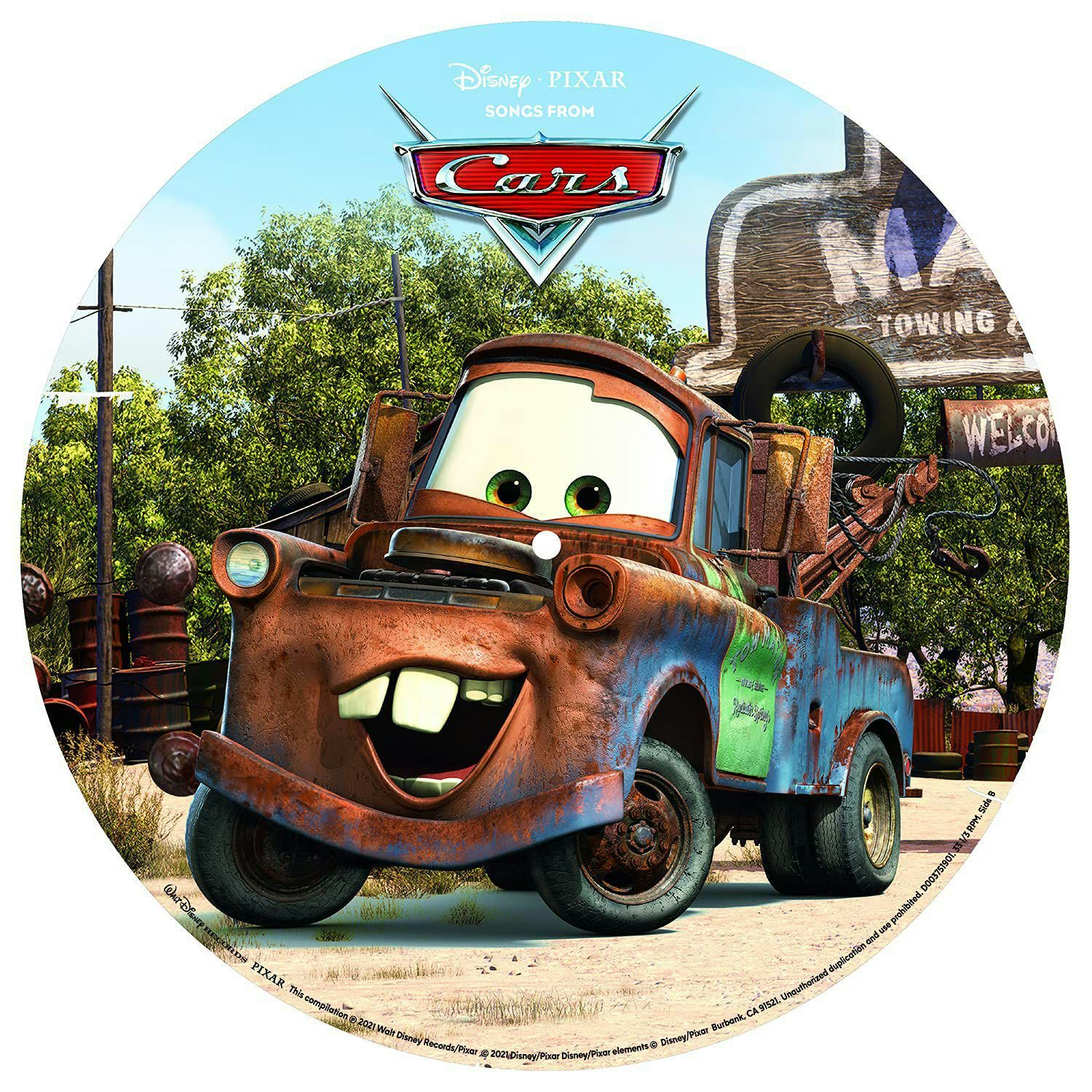 Songs From Cars O.S.T. Songs From Cars Original Soundtrack Picture Disc Vinyl Record