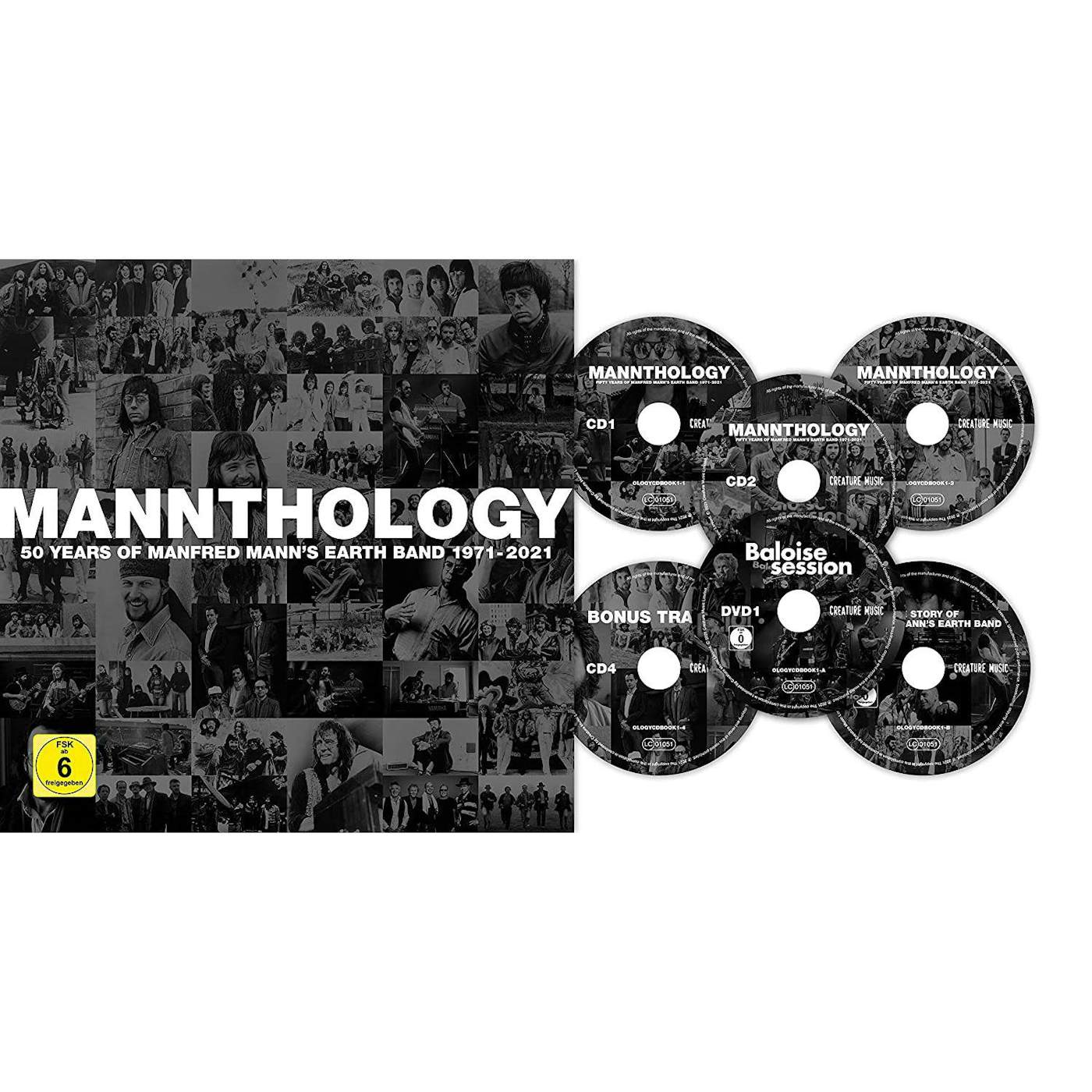 Manfred Mann's Earth Band MANNTHOLOGY (DELUXE HARD BACK BOOK +DVD) CD