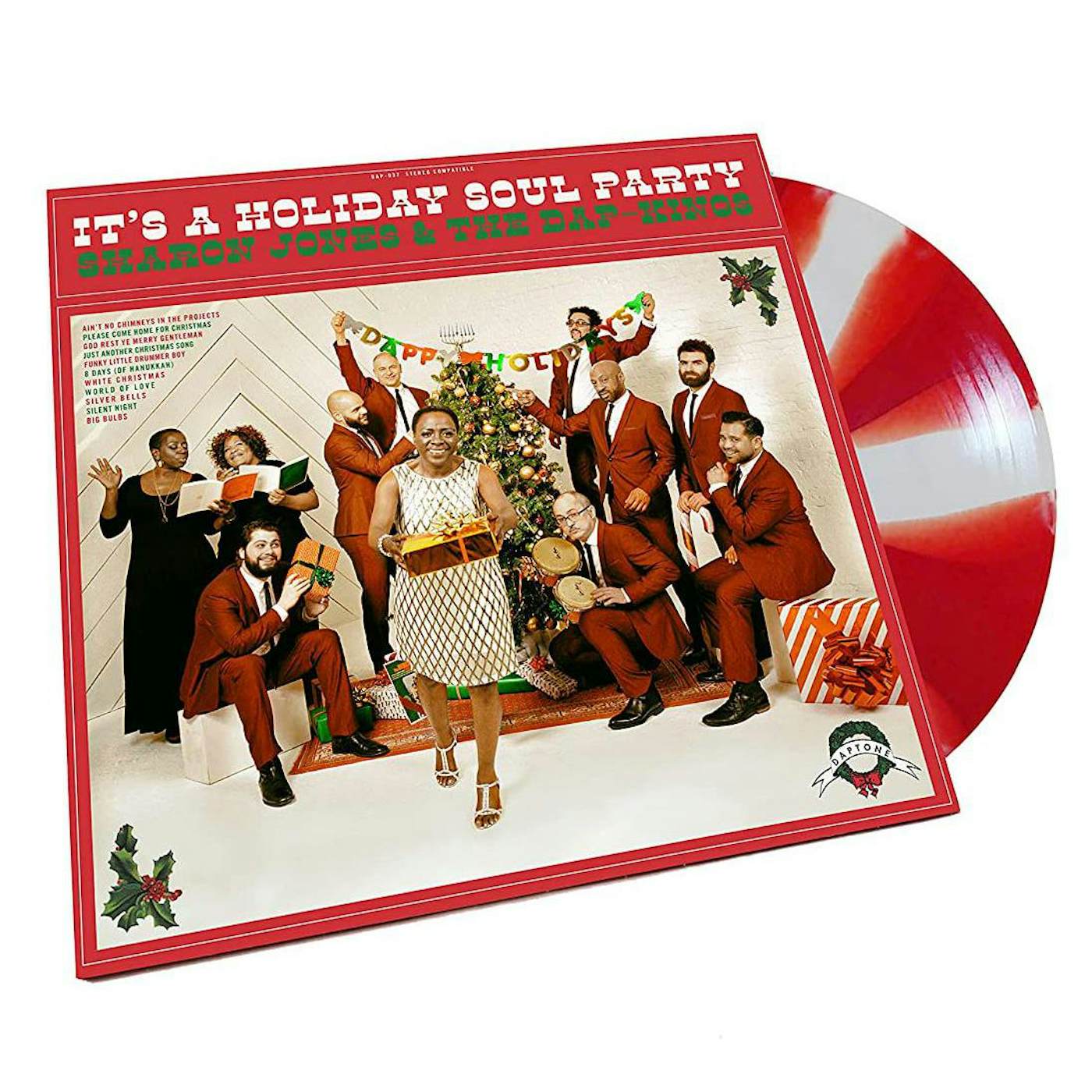 Sharon Jones & The Dap-Kings IT'S A HOLIDAY SOUL PARTY (Red and White Vinyl)