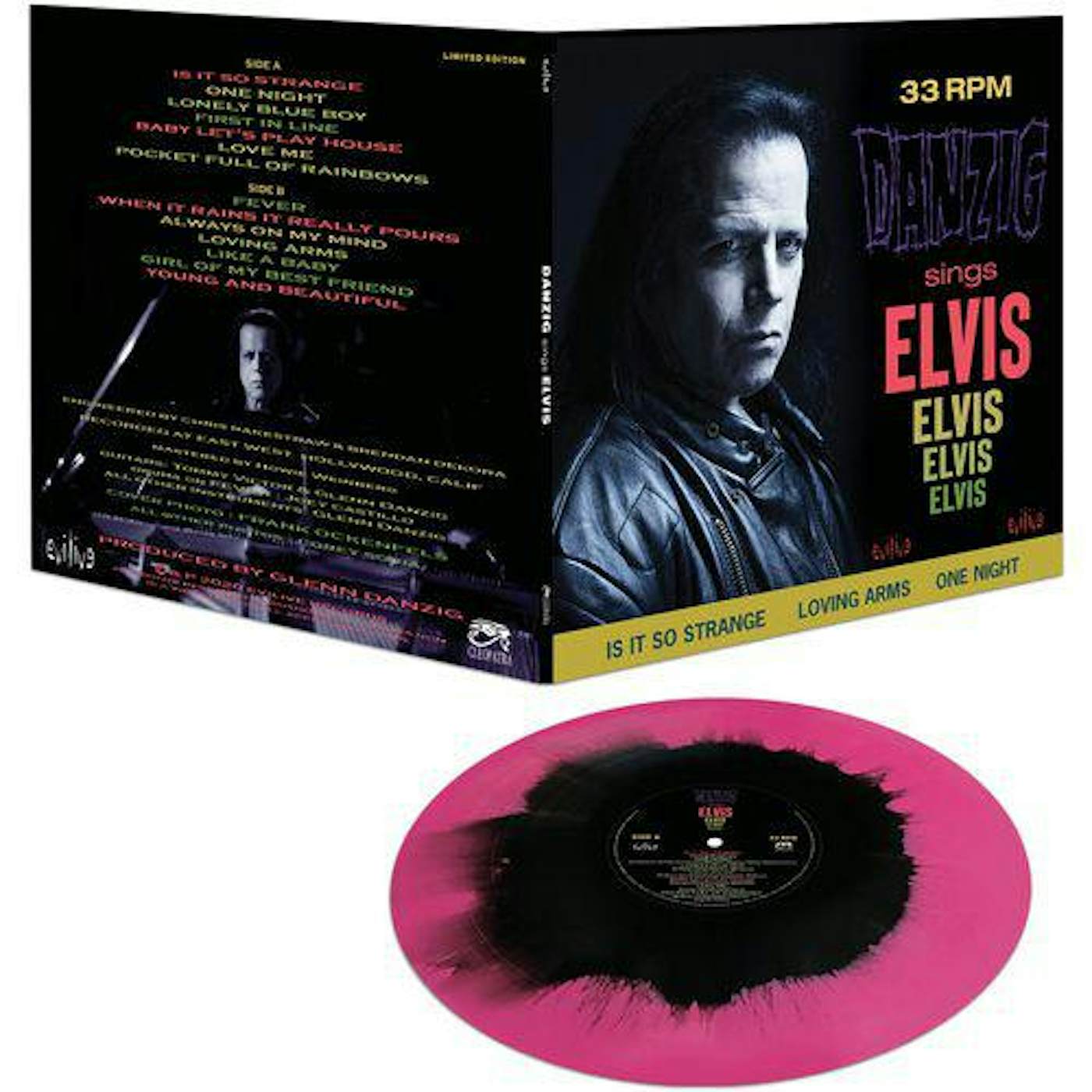 Danzig SINGS ELVIS (PINK & BLACK HAZE VINYL) Vinyl Record