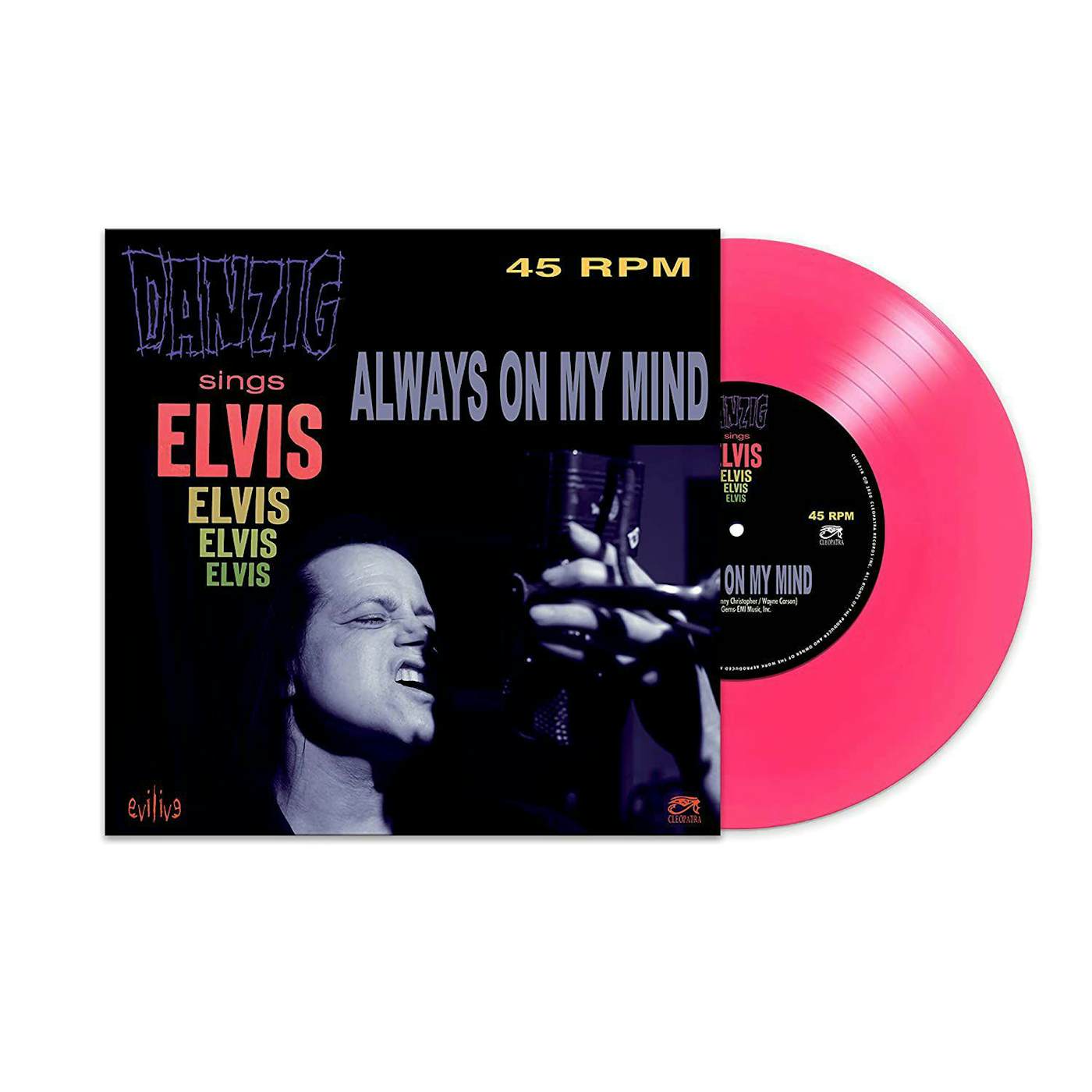 Danzig Always On My Mind (Pink) Vinyl Record