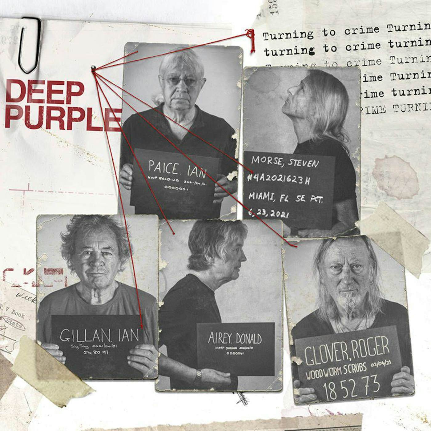 Deep Purple TURNING TO CRIME on Crystal Clear Vinyl