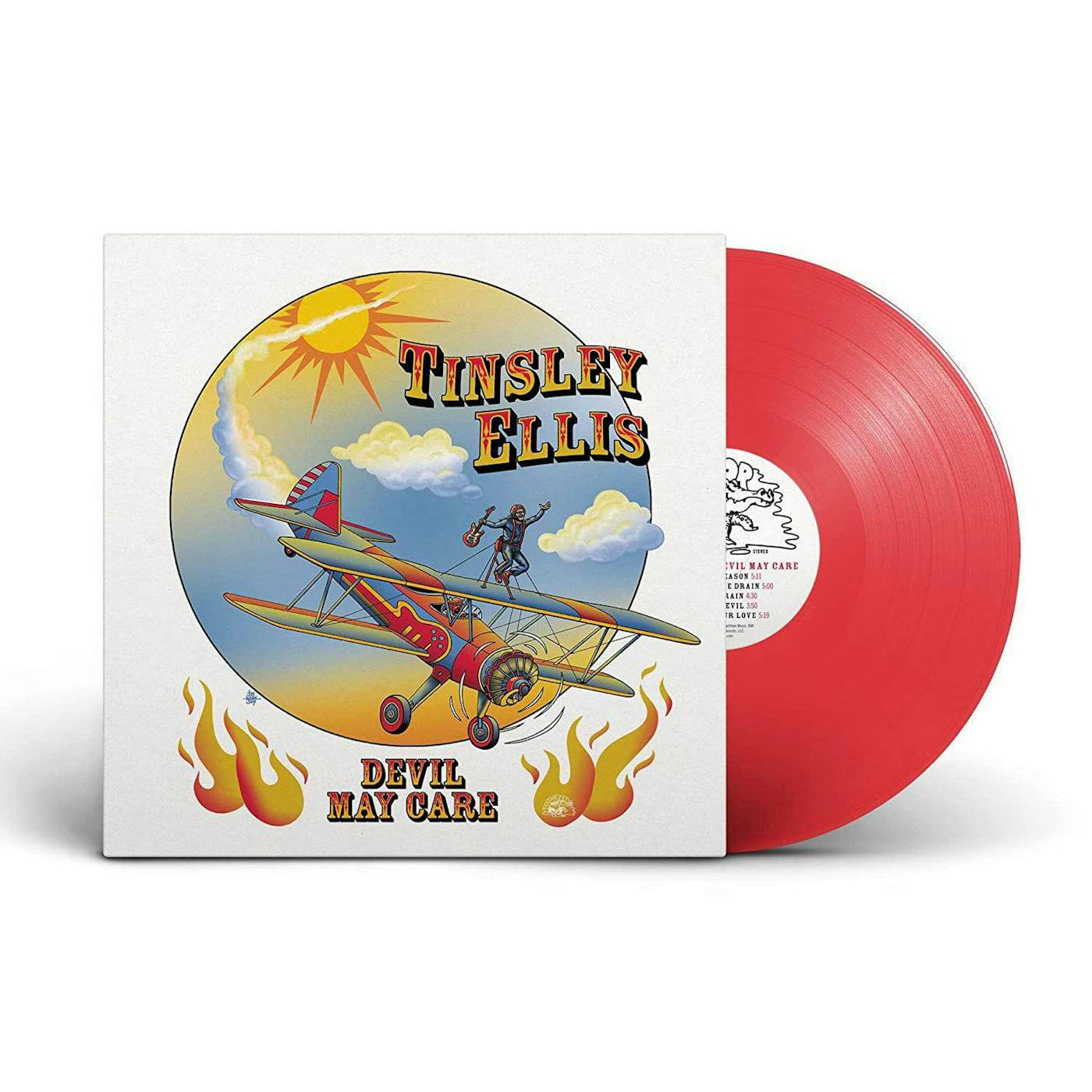 Tinsley Ellis Devil May Care (Translucent Red) Vinyl Record