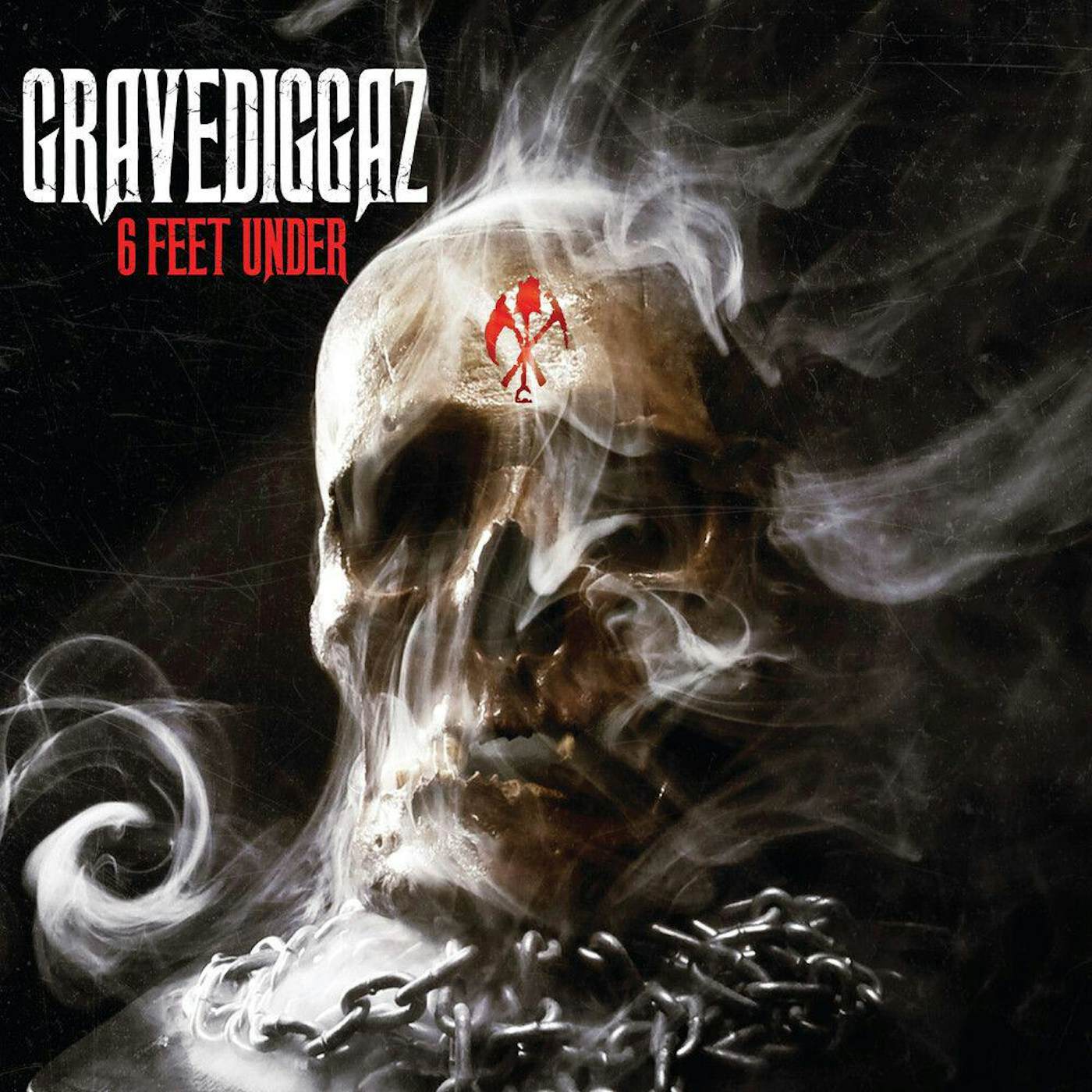 Gravediggaz 6 FEET UNDER (RED & BLACK SPLATTER) Vinyl Record