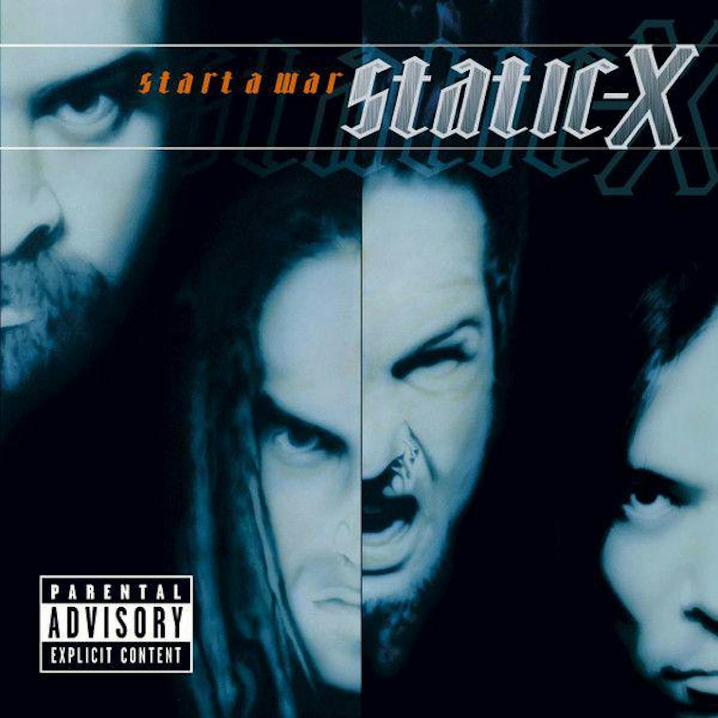 Static-X START A WAR (LIMITED/TRANSLUCENT BLUE VINYL/SOLID WHITE & BLACK MARBLED VINYL/180G/IMPORT) Vinyl Record