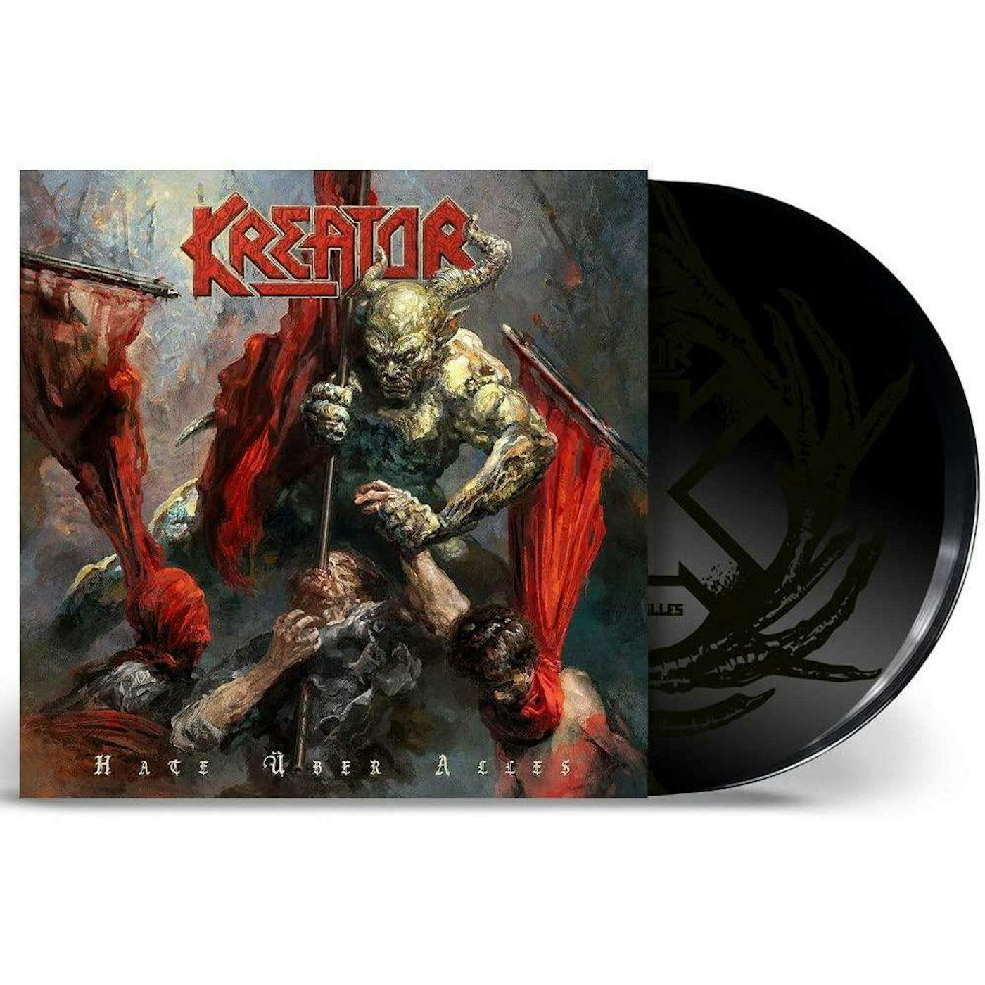 Kreator Hate Uber Alles (Trifold, Double Black w/ Etching) Vinyl Record