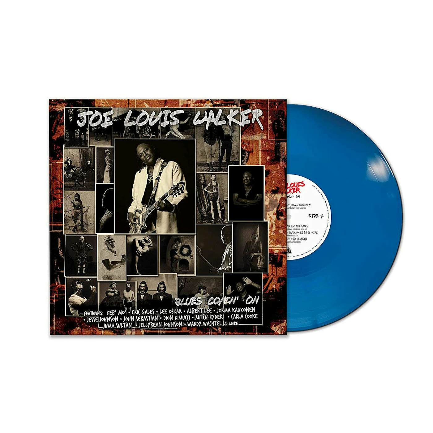 Joe Louis Walker Blues Comin' On - Blue Vinyl Record 