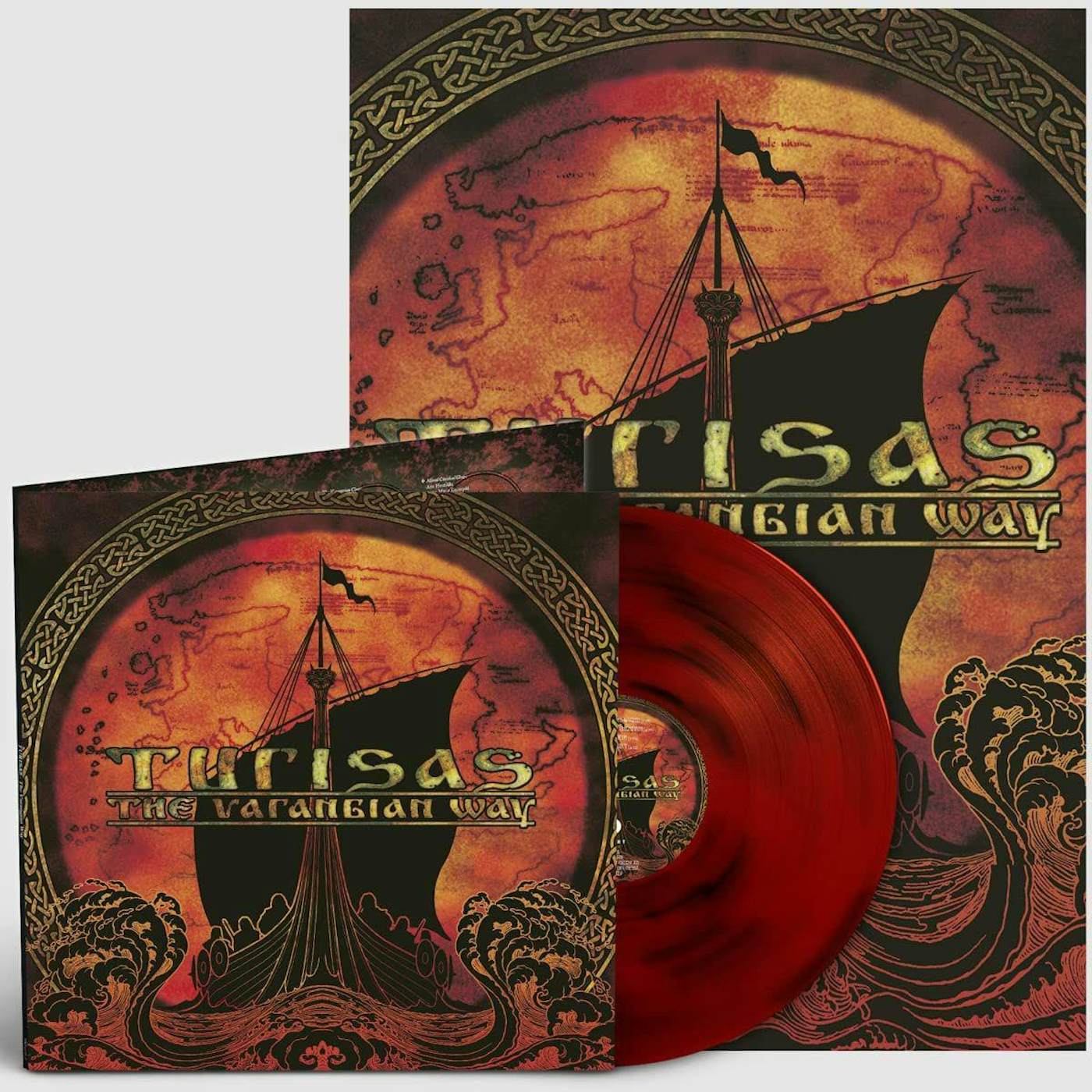 Turisas VARANGIAN WAY (RED SWIRL VINYL) Vinyl Record