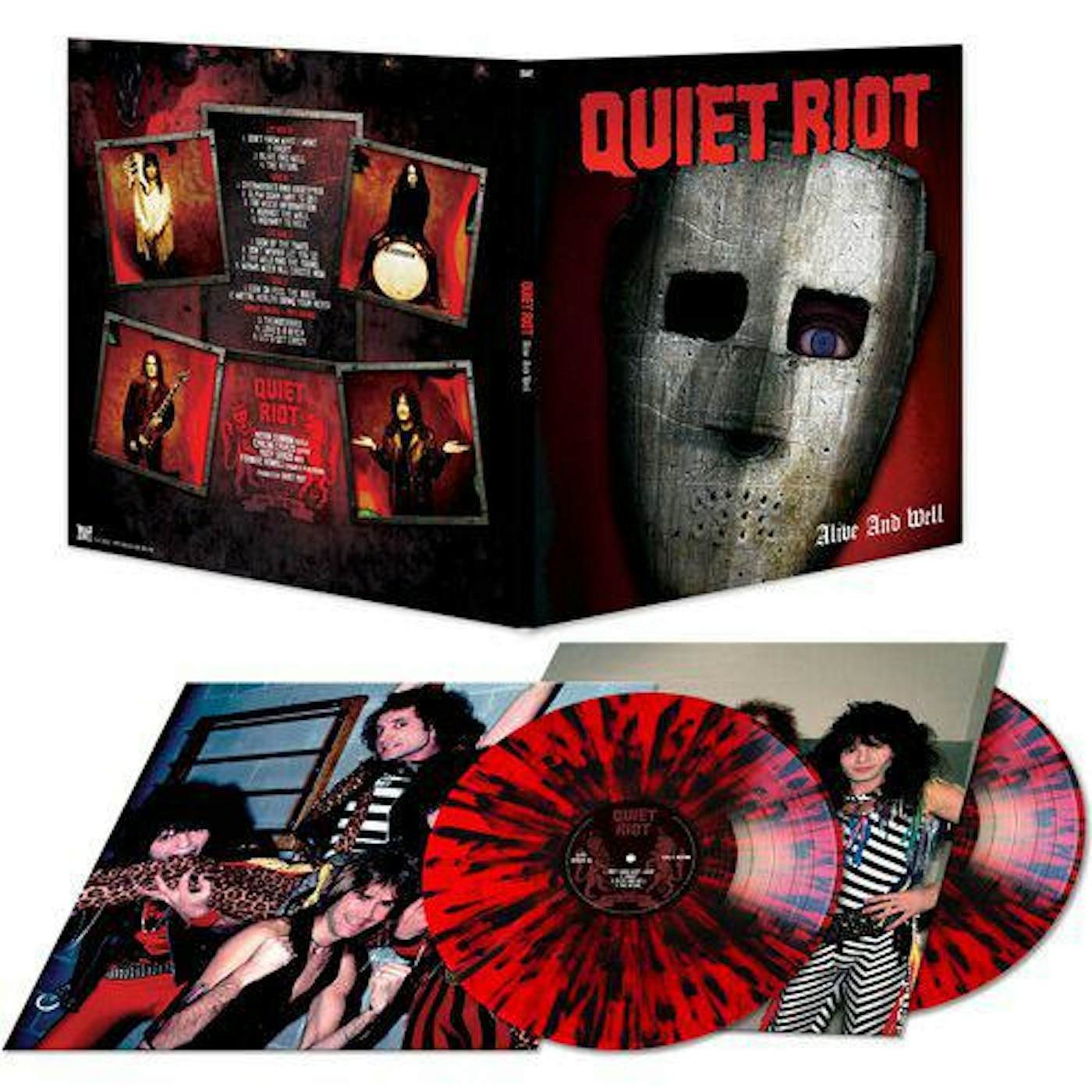 Quiet Riot Alive & Well - Red & Black Splatter Vinyl Record