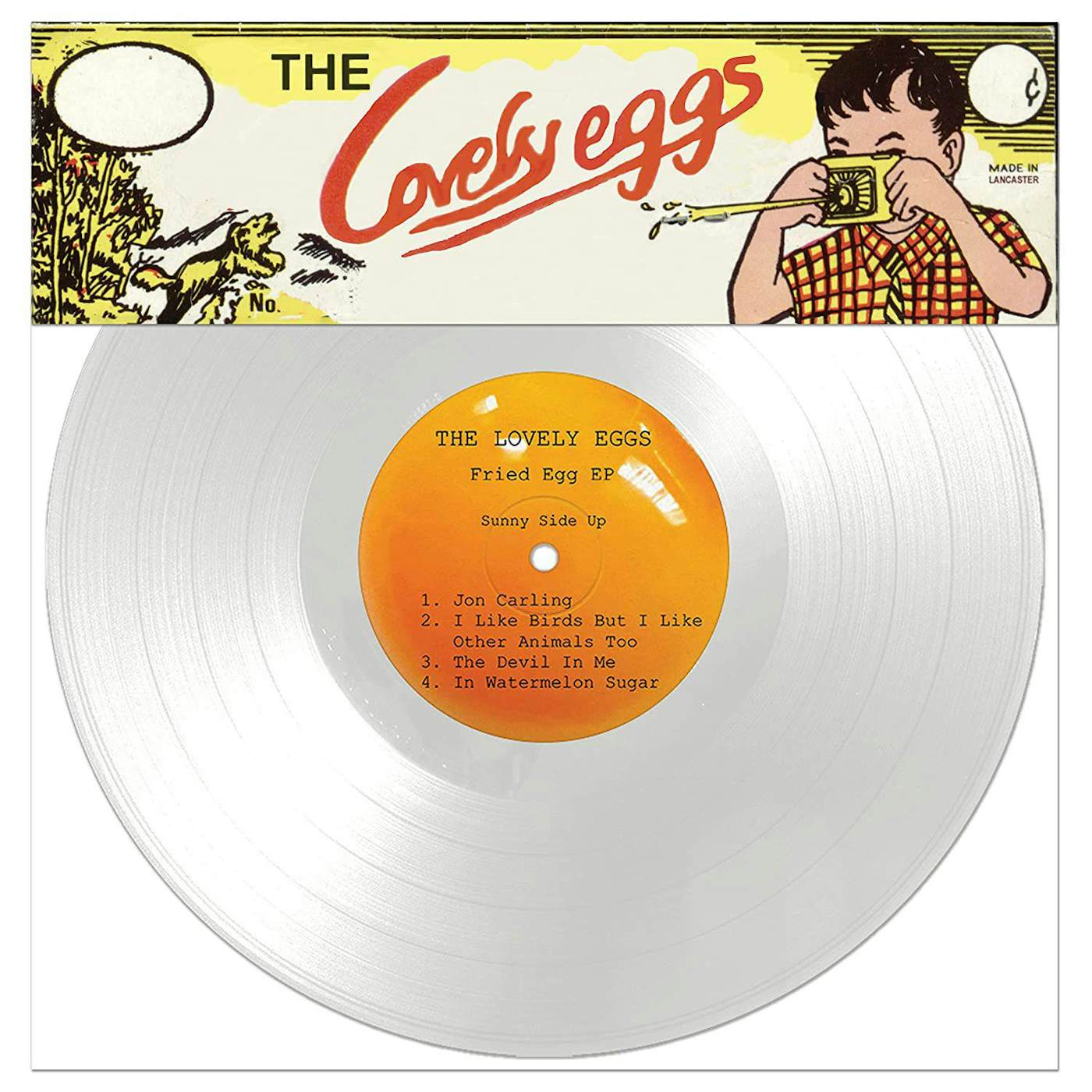 The Lovely Eggs Fried Egg Vinyl Record