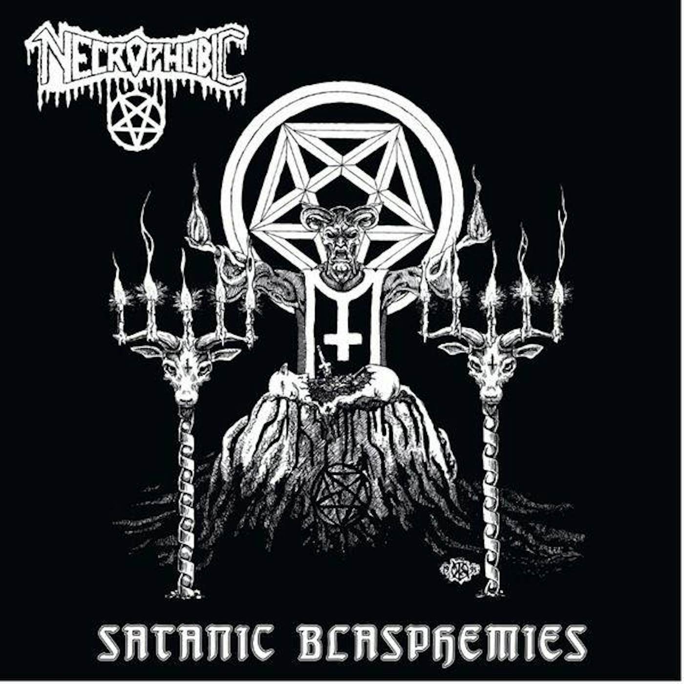 Necrophobic Satanic Blasphemies (re-issue 2022) vinyl record