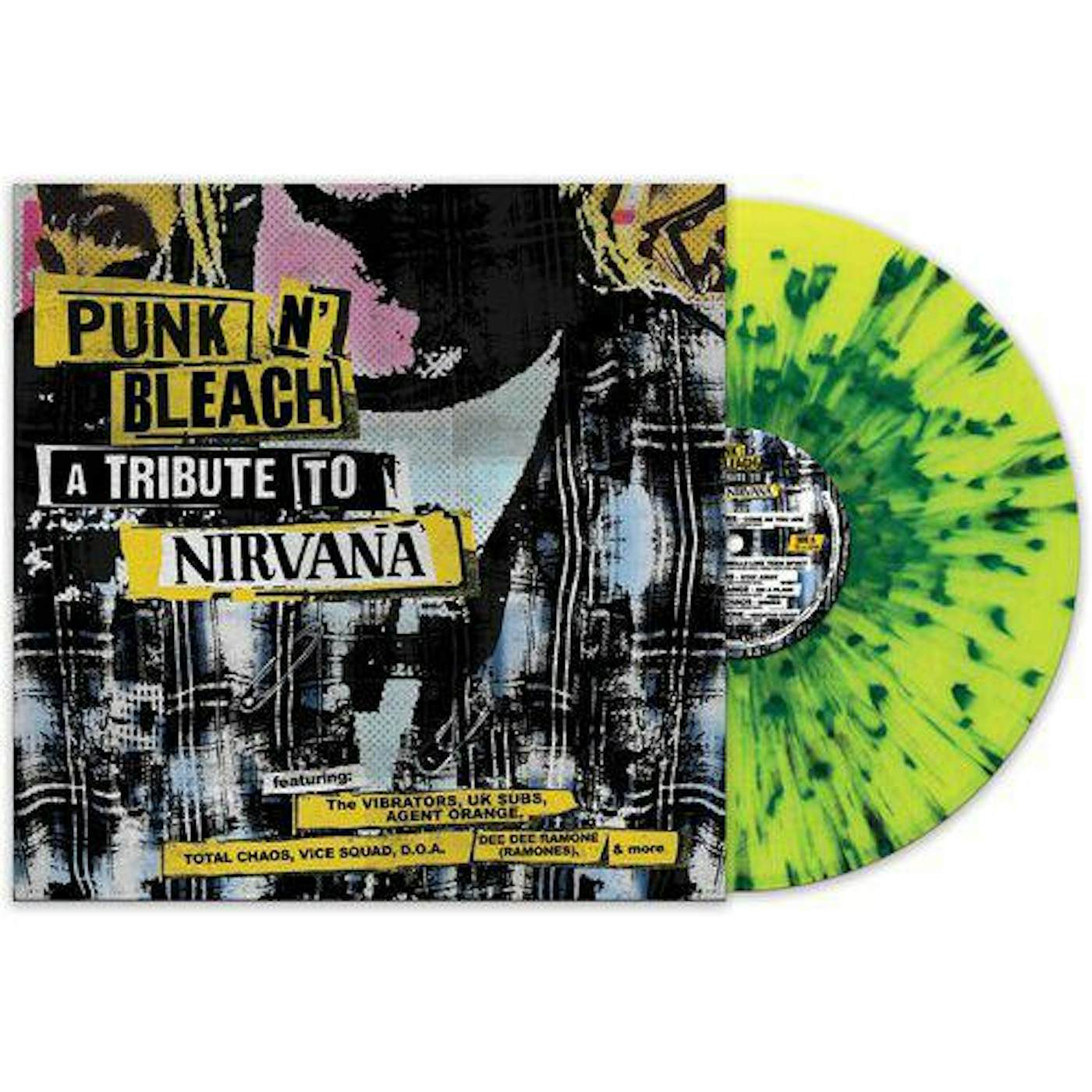 The Vibrators Punk 'n' Bleach - Tribute To Nirvana - Green Vinyl Record
