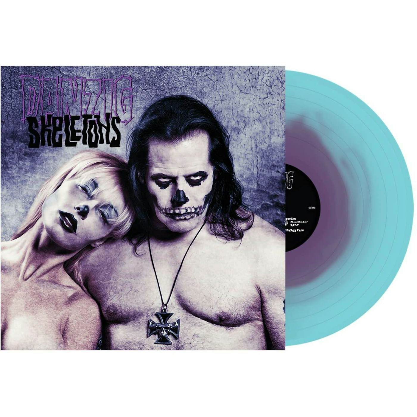 Danzig Skeletons (Purple in Electric Blue) Vinyl Record
