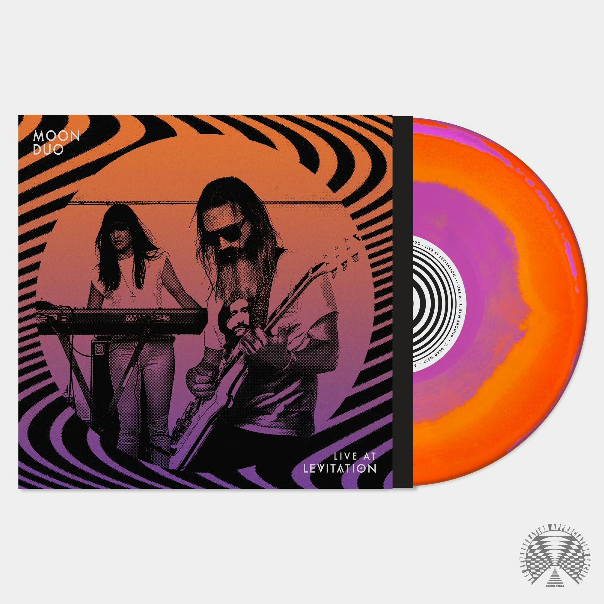 Moon Duo Live At Levitation (Orange & Purple Swirl) Vinyl Record