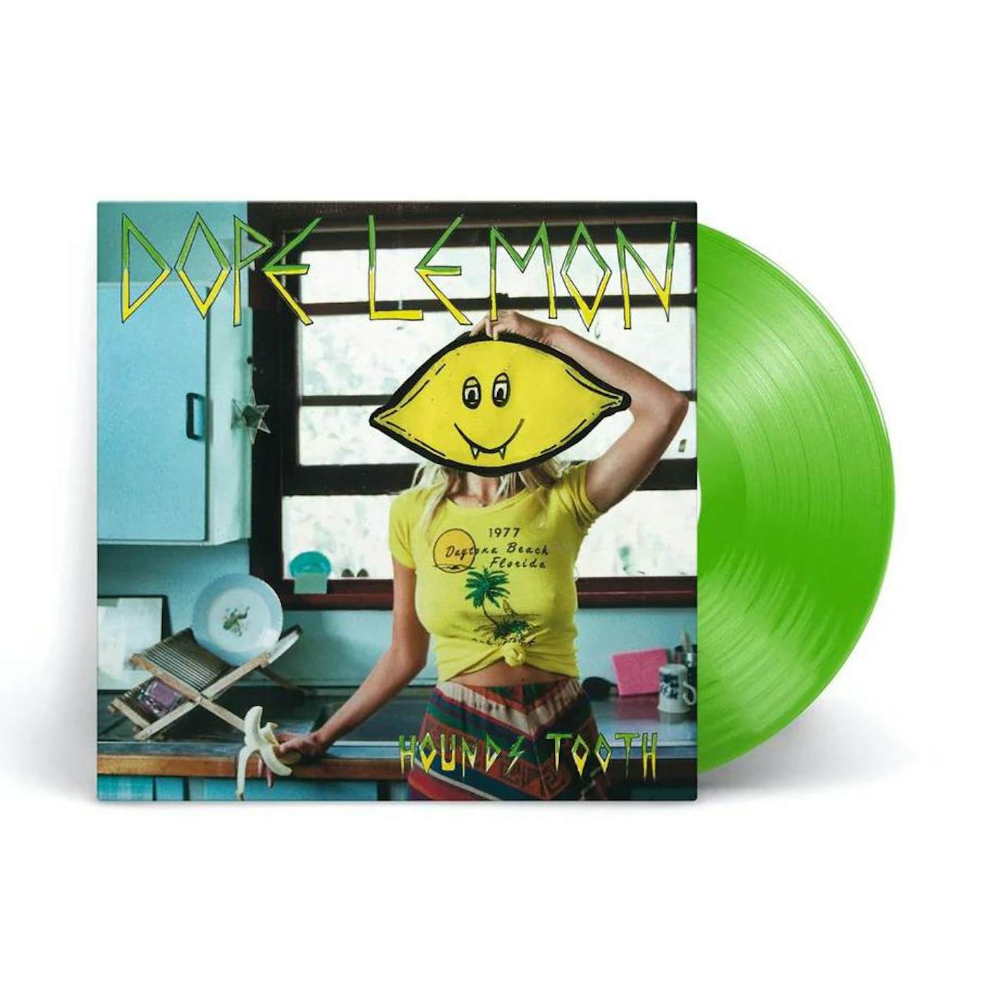 DOPE LEMON Hounds Tooth (Transparent Lime) Vinyl Record