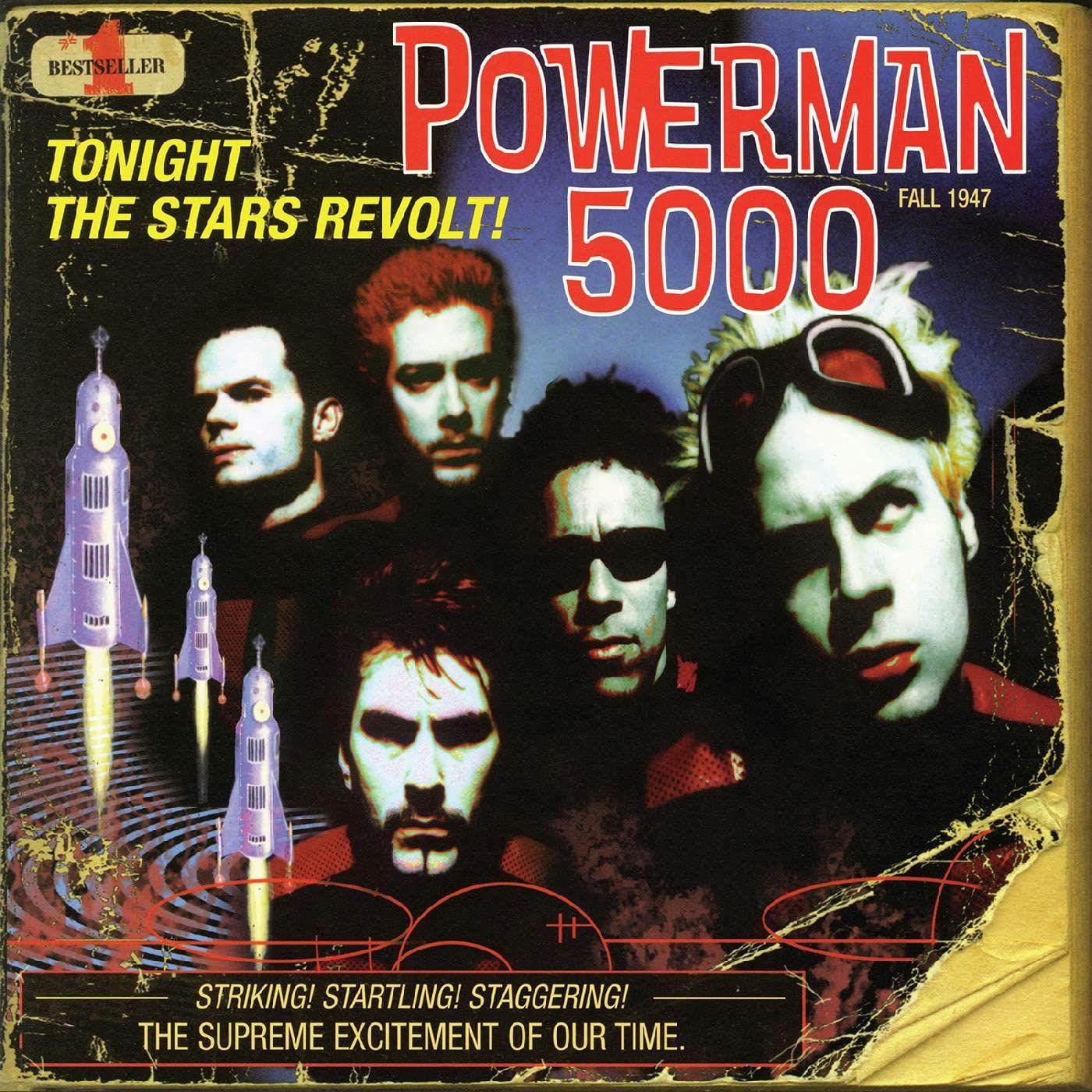 Powerman 5000 Tonight The Stars Revolt (Coke Clear With Bright Yellow Streaks) Vinyl Record