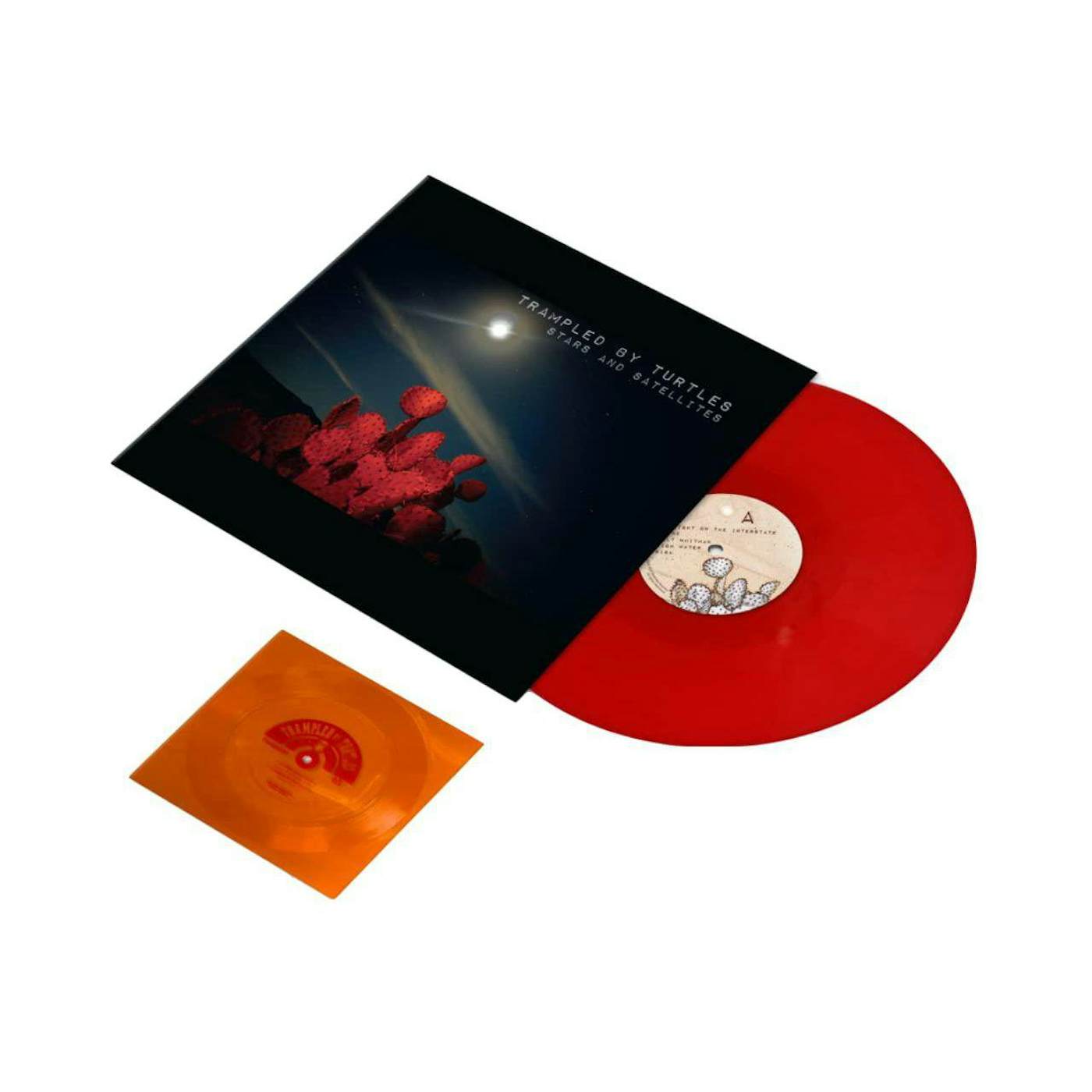Trampled by Turtles Stars And Satellites (10 Year Anniversary) [Limited Edition Red LP + Bonus Orange Flexi Disc] Vinyl Record