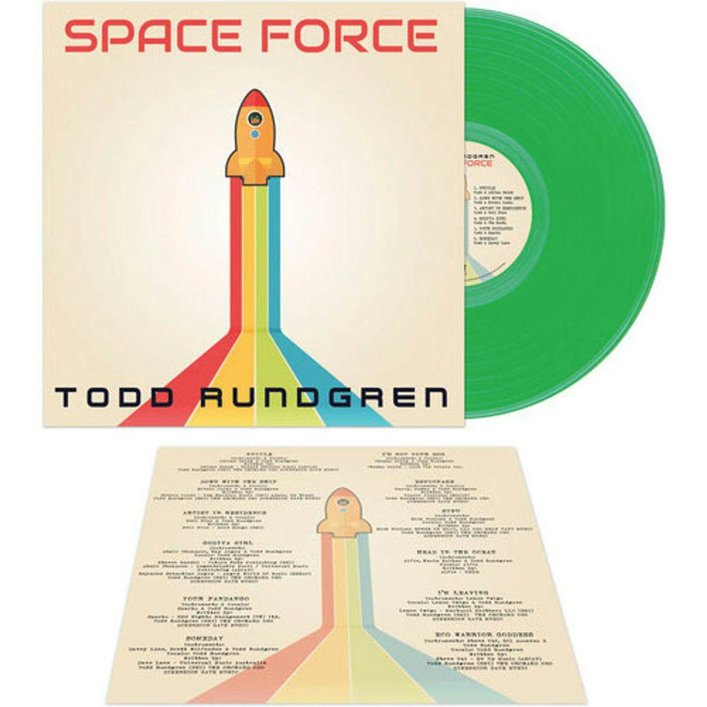 Todd Rundgren SPACE FORCE - GREEN Vinyl Record