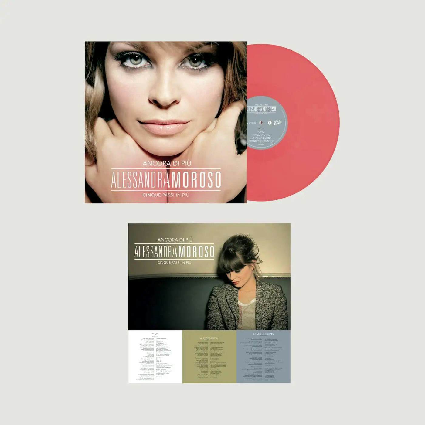 Alessandra Amoroso Ancora Di Piu: Cinque Passi In Piu (Pink) Vinyl Record