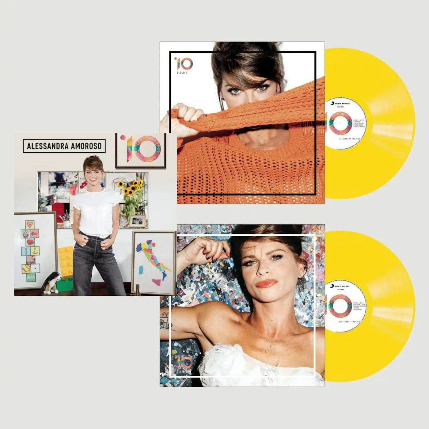 Alessandra Amoroso 10 (Limited Edition/2LP/Yellow) Vinyl Record