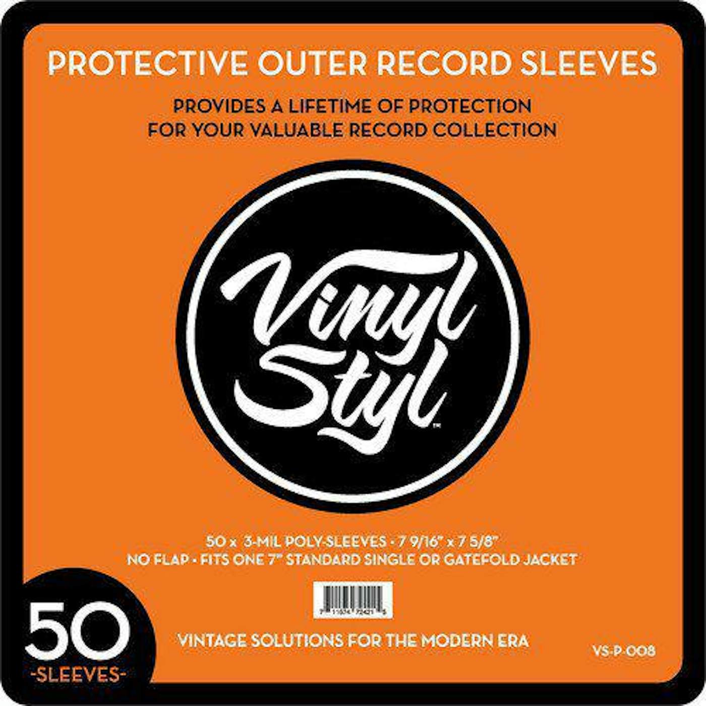 Vinyl accessories Vinyl Styl 45 RPM Record Outer Sleeve 50 CNT Clr