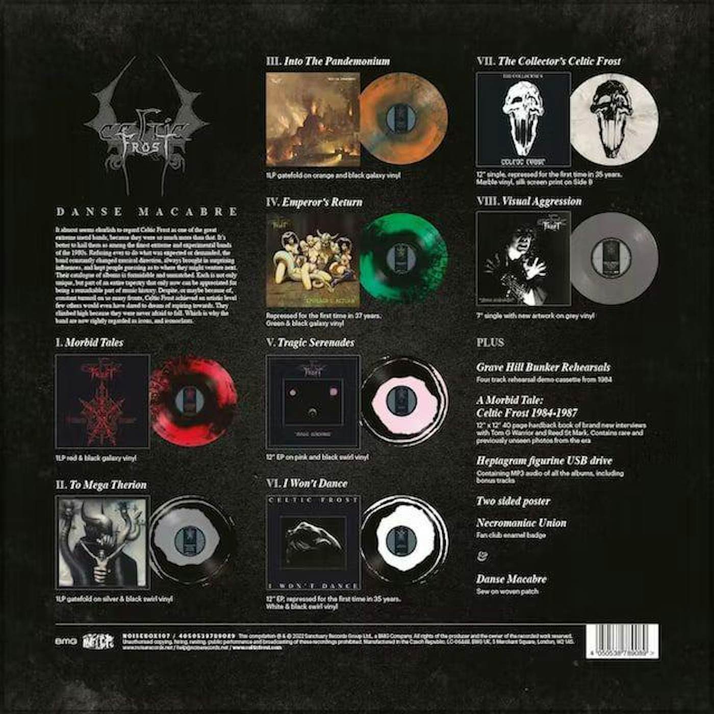 Celtic Frost Danse Macabre (Box Set) Vinyl Record
