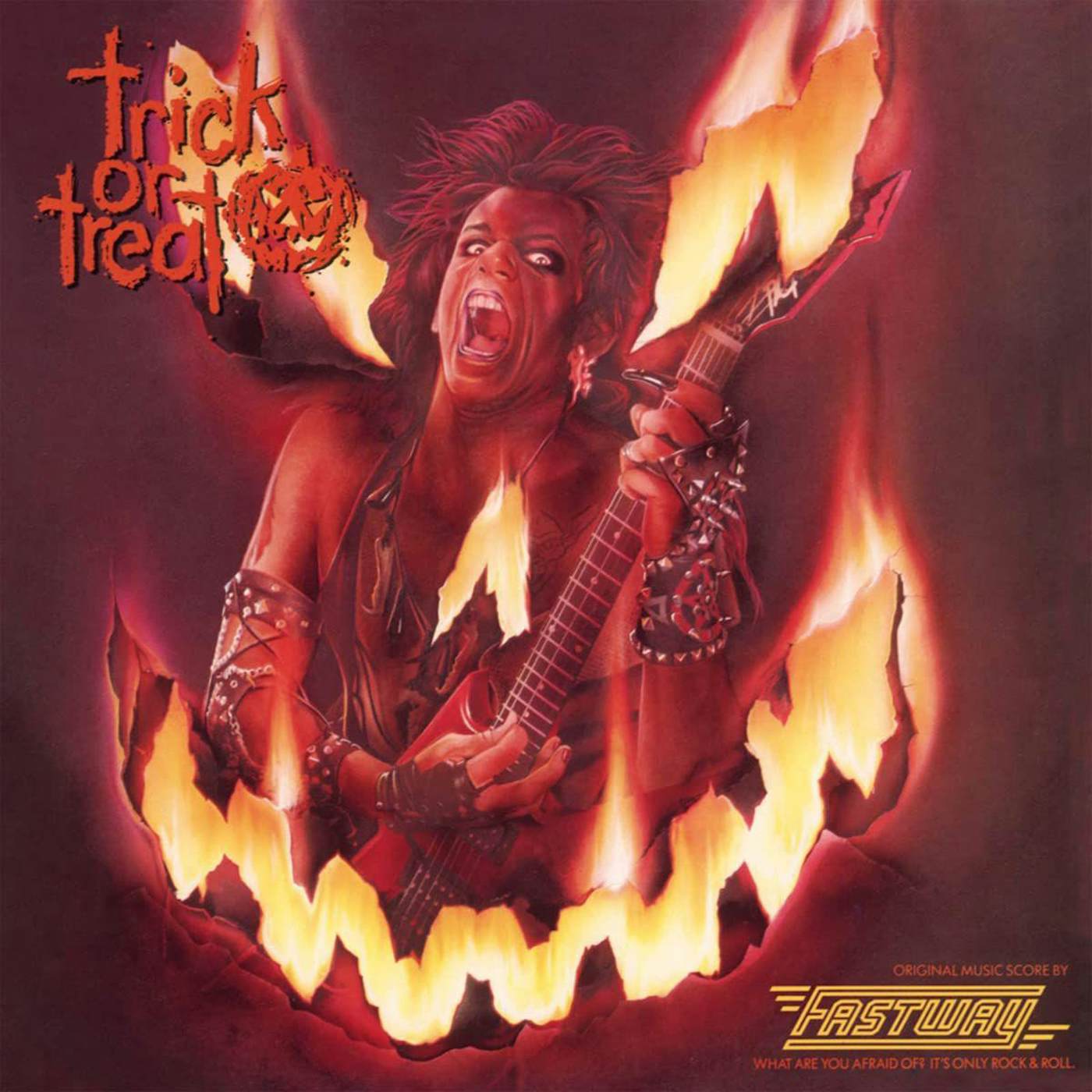 Fastway Trick Or Treat / Original Soundtrack (Flaming Orange) Vinyl Record