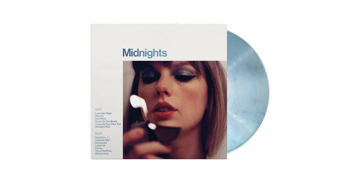 Midnights [Moonstone Blue Vinyl] by Taylor Swift, Vinyl LP