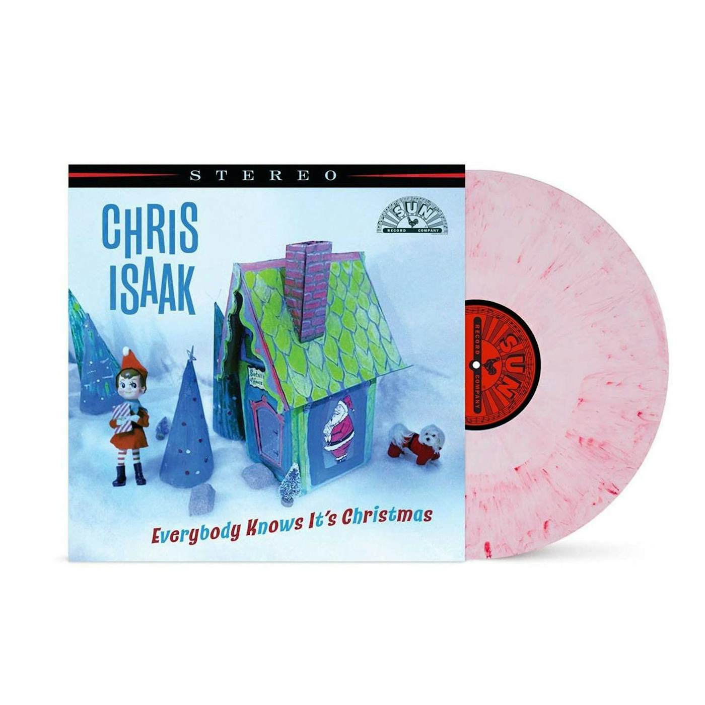 Chris Isaak Everybody Knows It's Christmas (Candy Floss) Vinyl Record