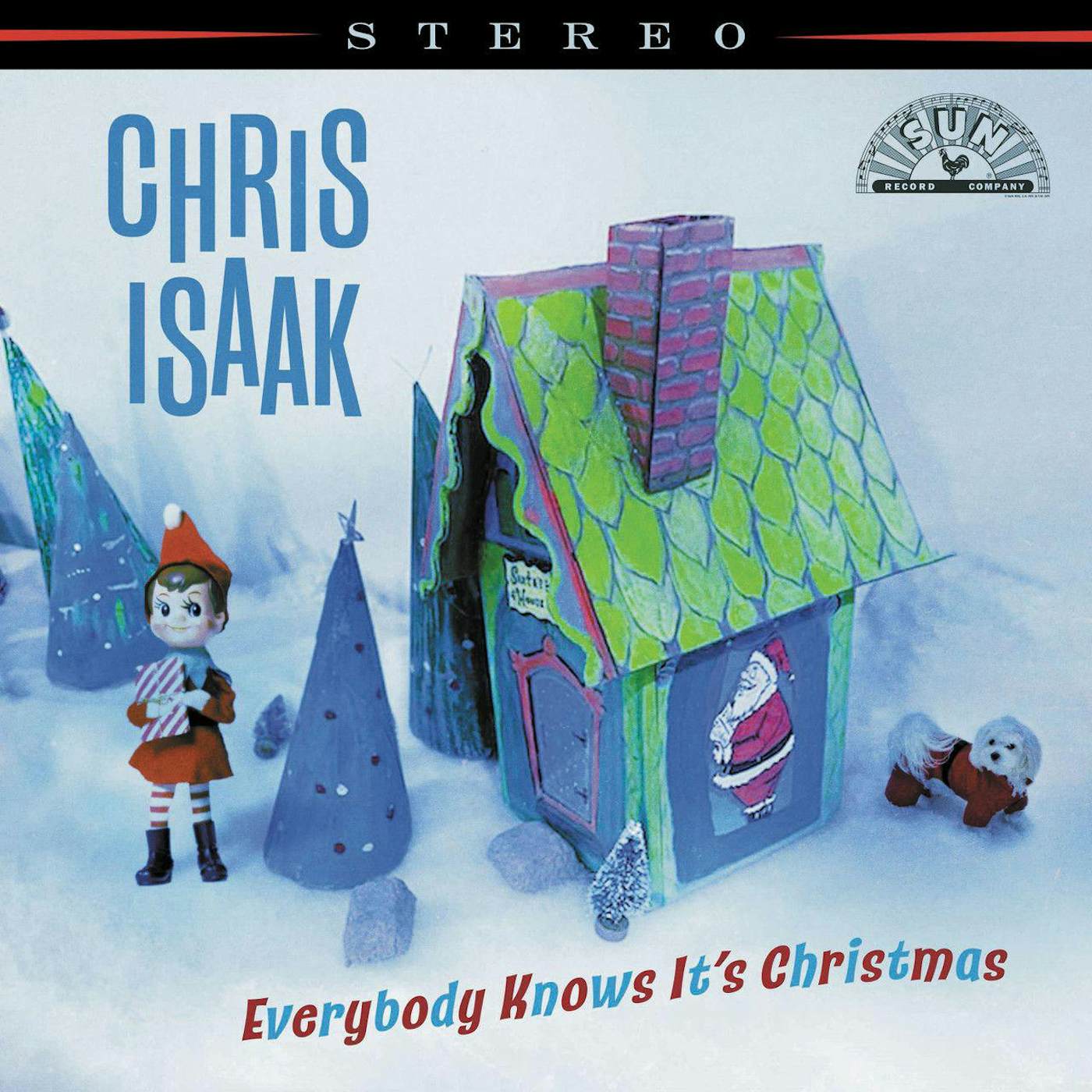 Chris Isaak Everybody Knows It's Christmas (Candy Floss) Vinyl Record