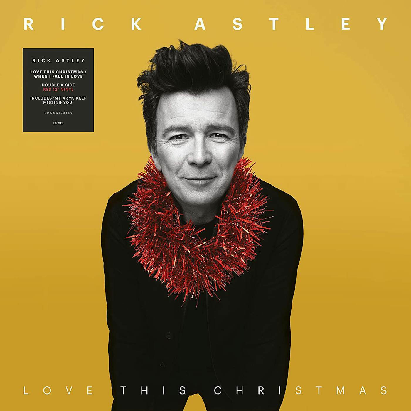 Rick Astley LOVE THIS CHRISTMAS / WHEN I FALL IN LOVE Vinyl Record