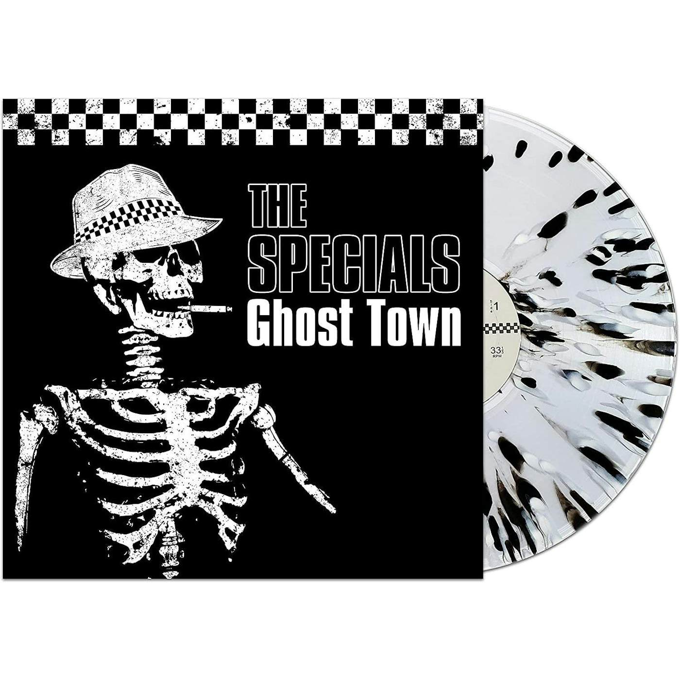 The Specials Ghost Town (Black/White Splatter) Vinyl Record