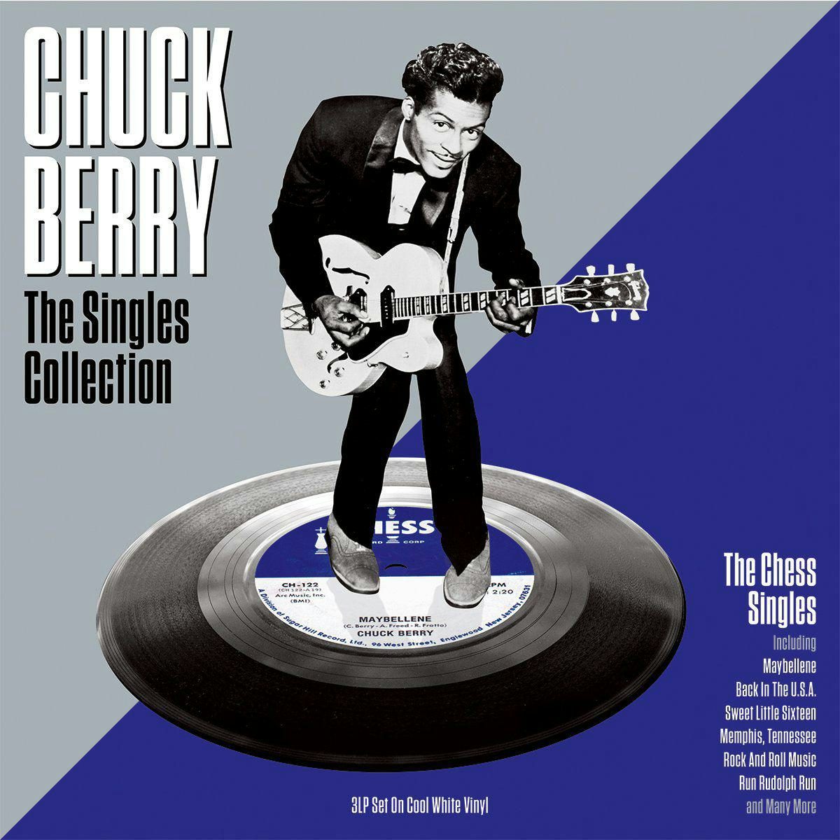 Chuck Berry The Singles Collection 3LP Set on White Vinyl