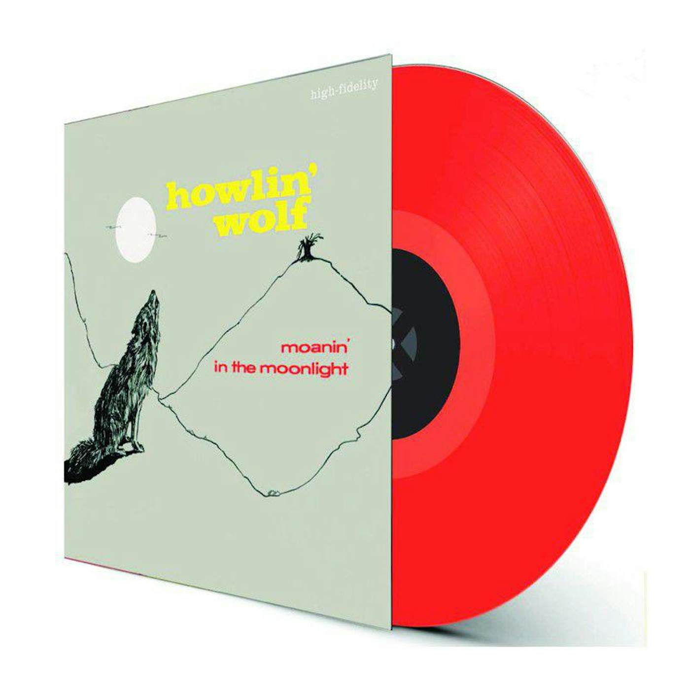 Howlin' Wolf Moanin In The Moonlight Red Vinyl Record - Limited Edition, 180 Gram Pressing