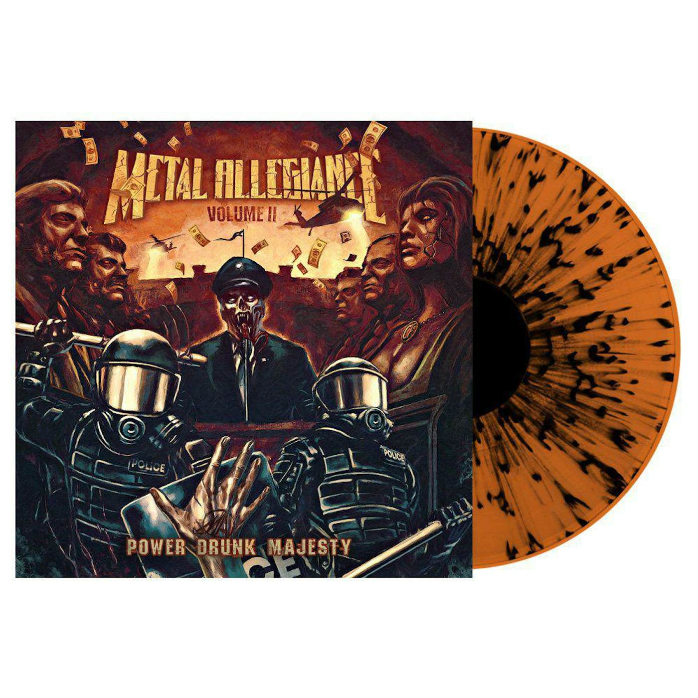 Metal Allegiance Volume II: Power Drunk Majesty - Limited Edition Black & Orange Colored Vinyl Record