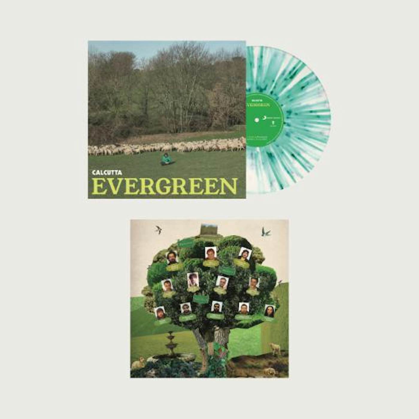 Evergreen (White & Green Splatter) Vinyl Record - Calcutta