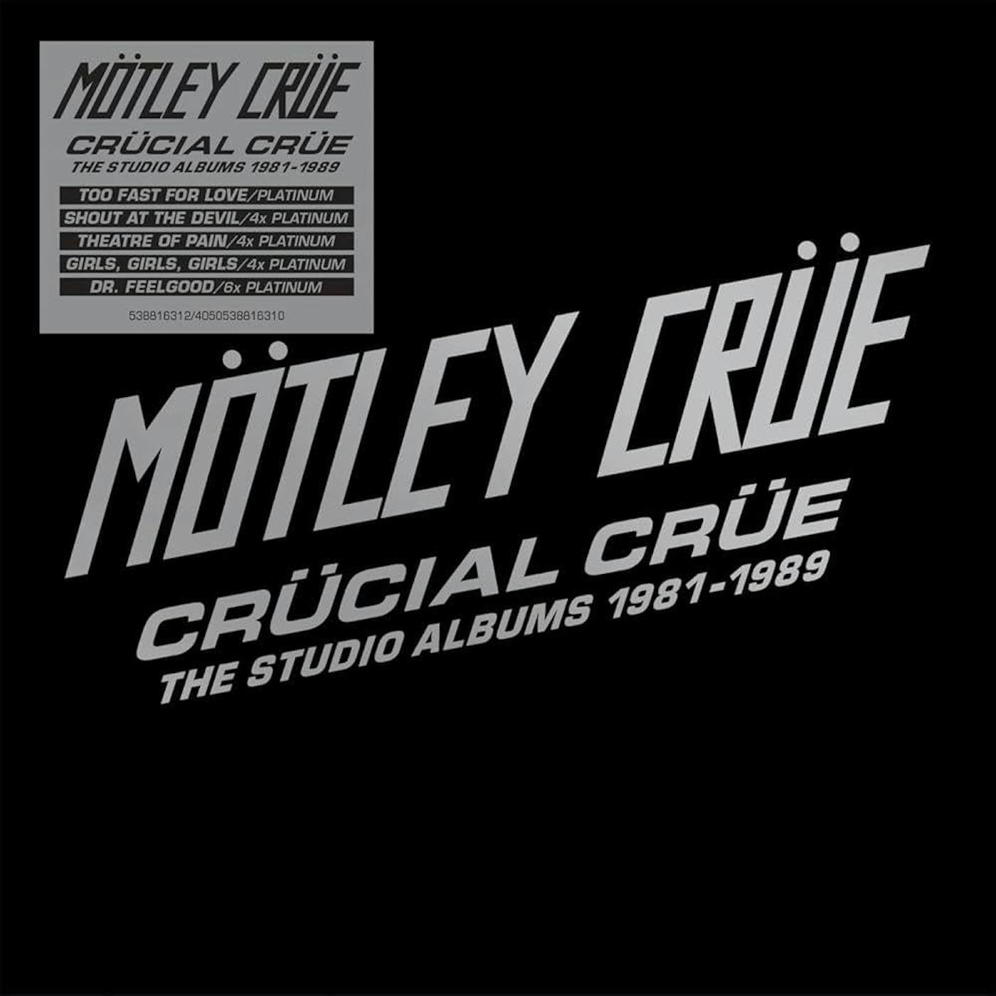 Mötley Crüe Crucial Crue - The Studio Albums 1981-1989 (180g/5LP Boxset) Vinyl Record