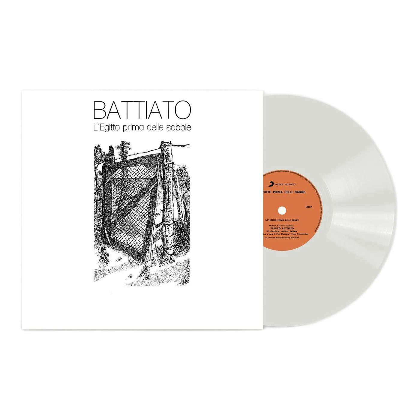 Franco Battiato L'Egitto Prima Delle Sabbie (White) Vinyl Record