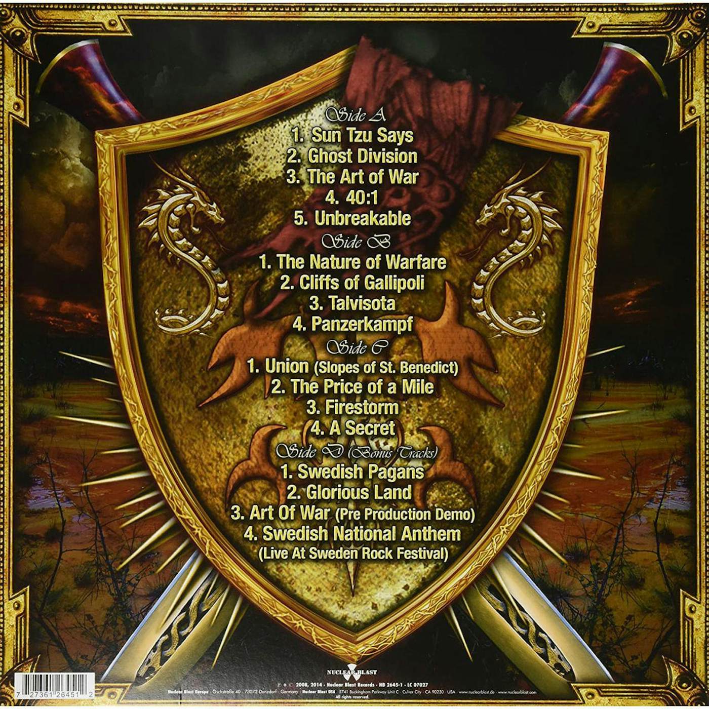 Sabaton The Art Of War: Re Armed (2LP) Vinyl Record
