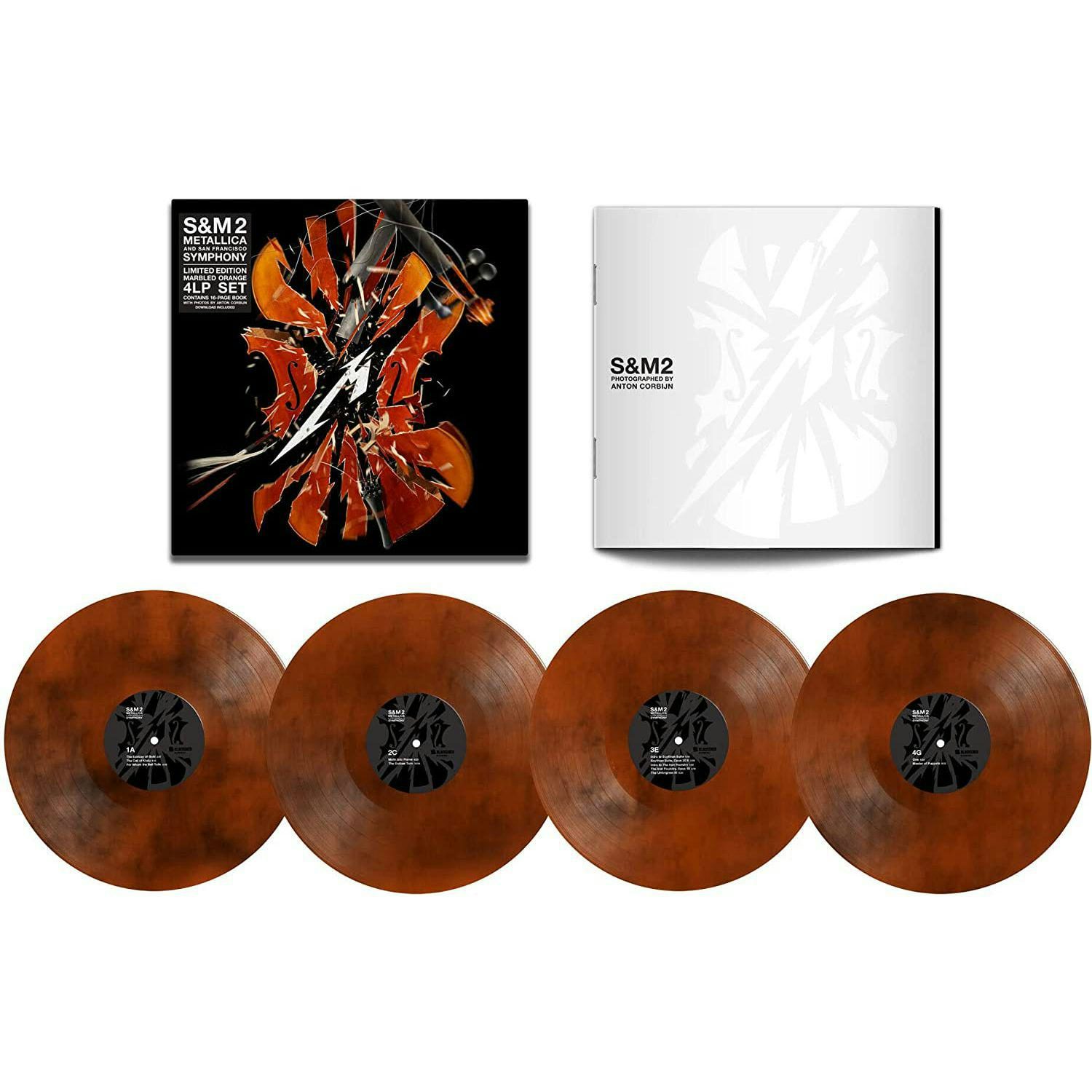 Metallica S&M2 - 4 Marbled Orange LP Vinyl Record Set