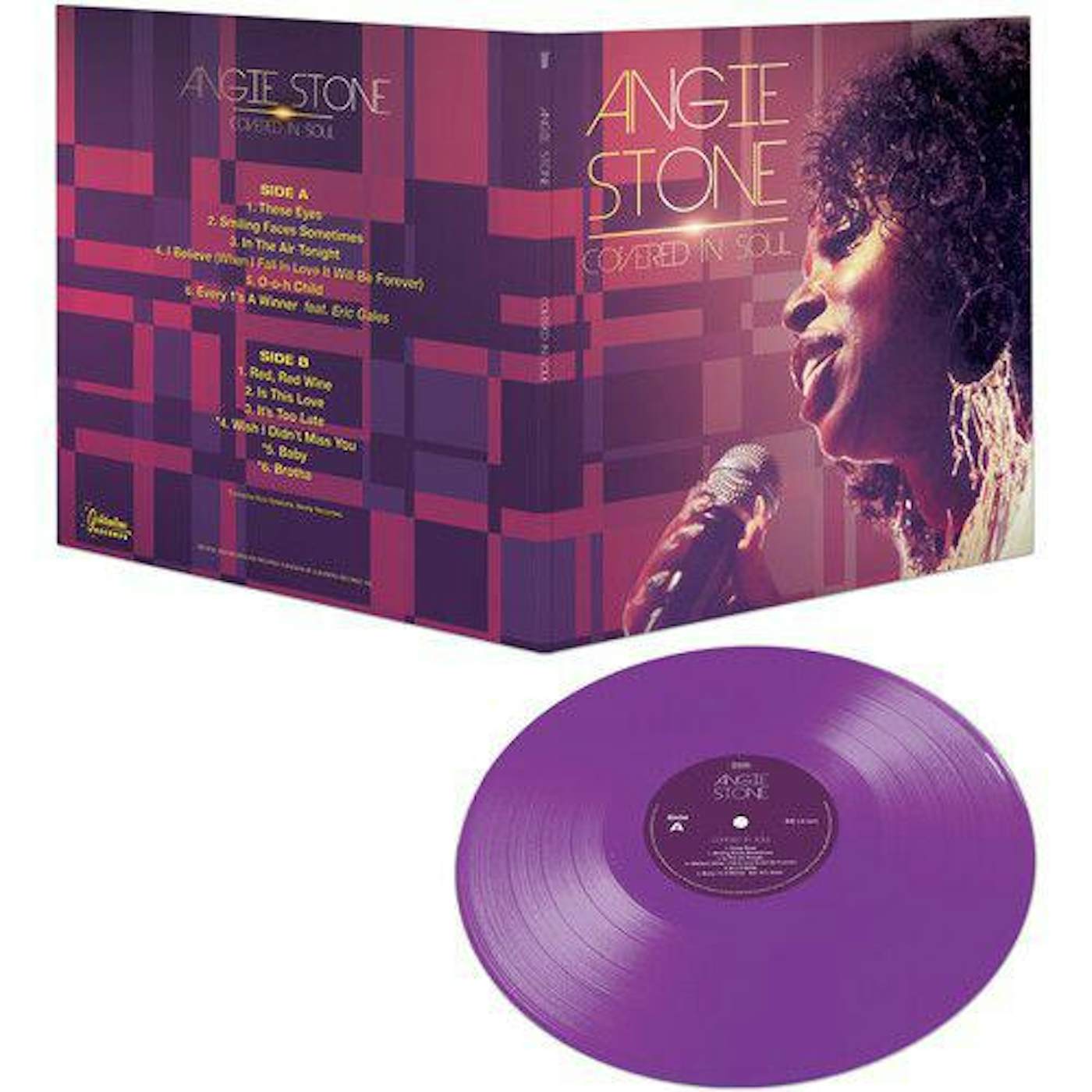 Angie Stone Covered In Soul - Purple Vinyl Record